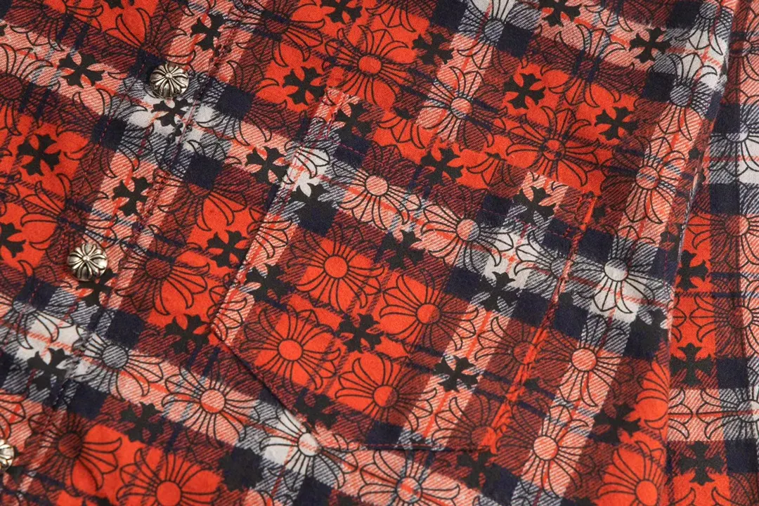 Logo-Print Plaid Flannel Shirt Jacket D28013435 — view 7