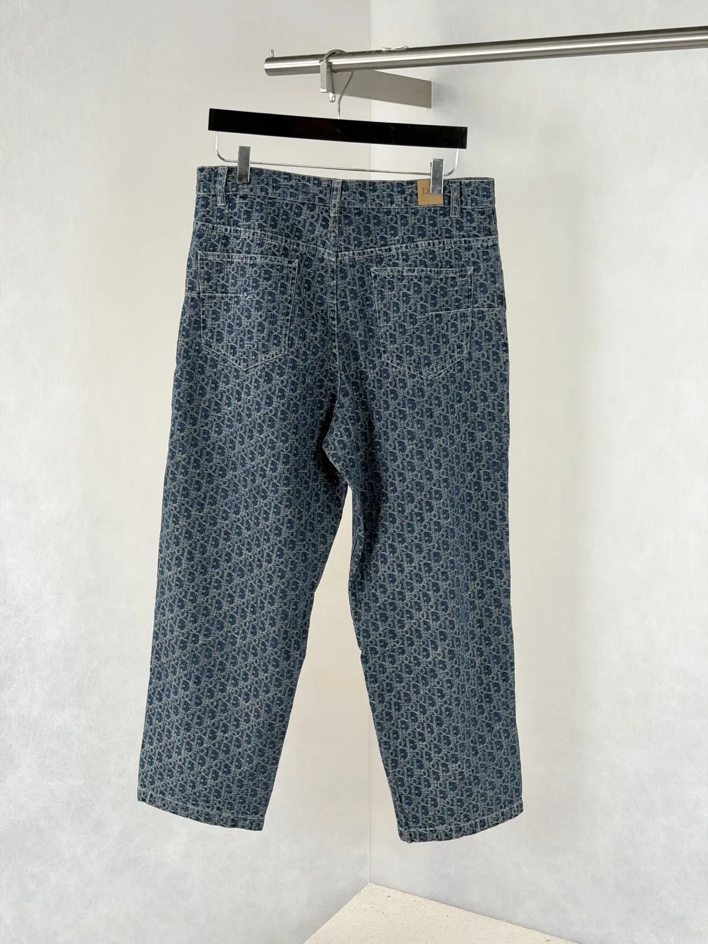 Oblique Jacquard Straight-Leg Denim Jeans D28021974 — view 2