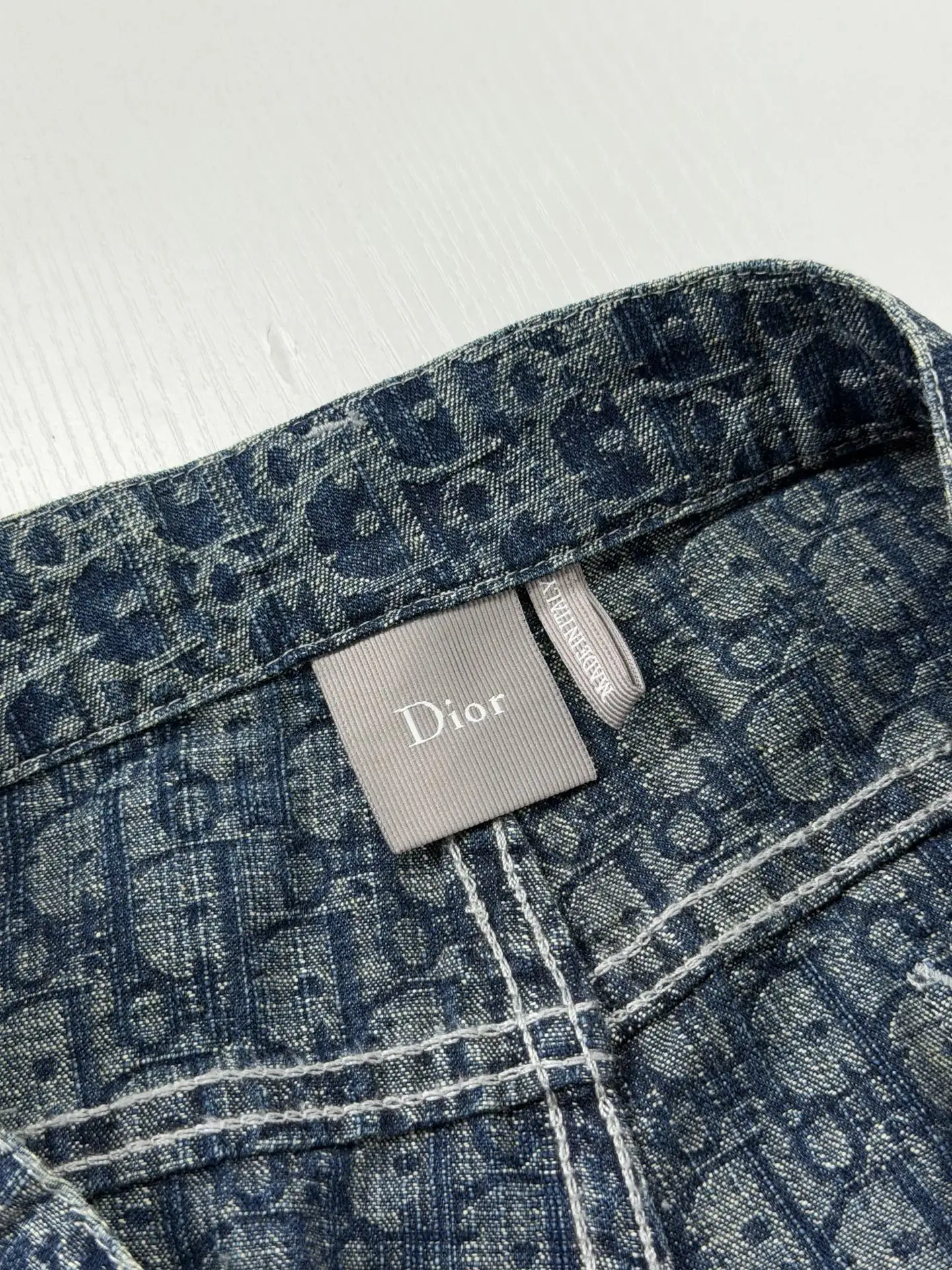 Oblique Jacquard Straight-Leg Denim Jeans D28021974 — view 6