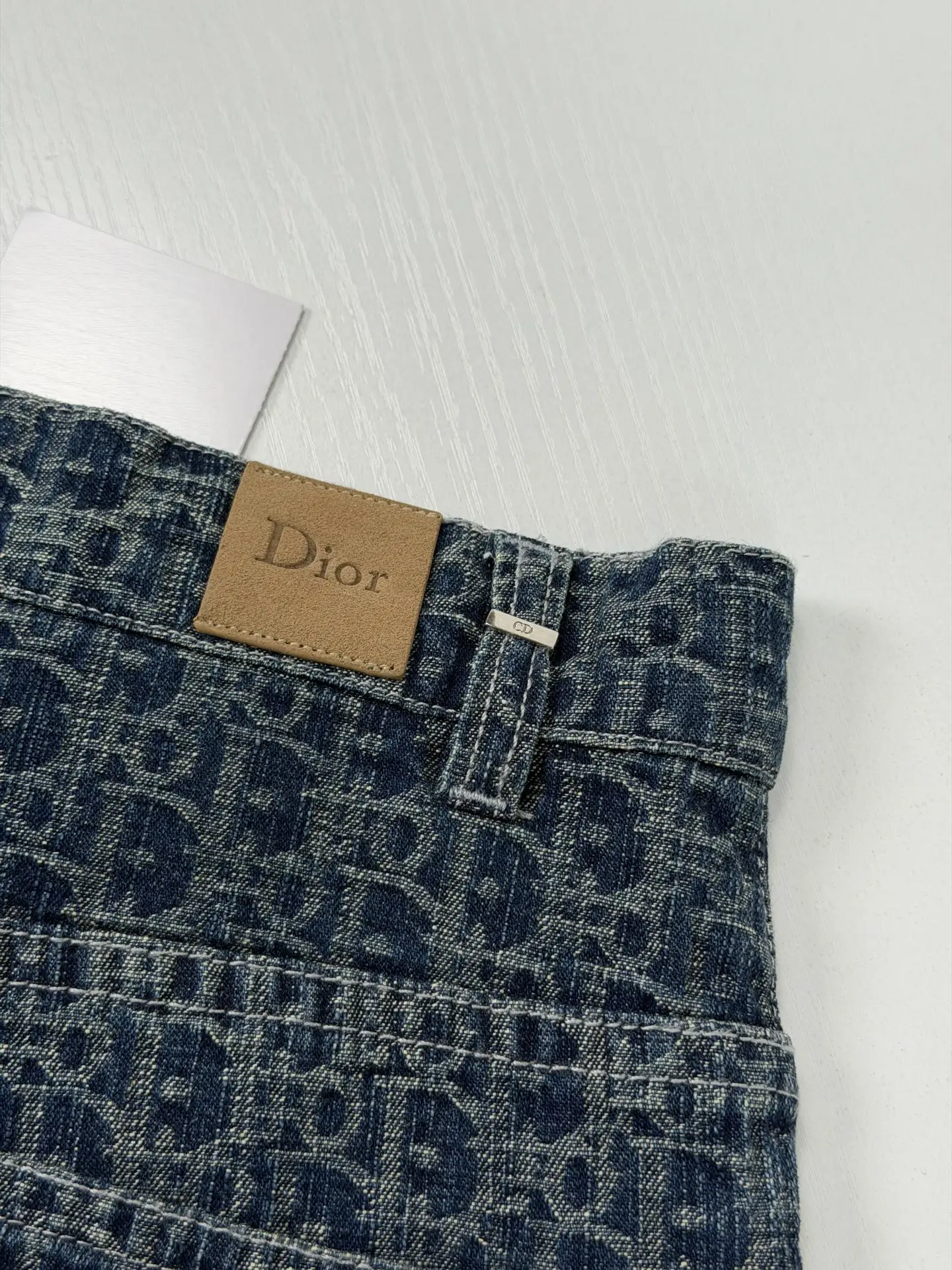 Oblique Jacquard Straight-Leg Denim Jeans D28021974 — view 7