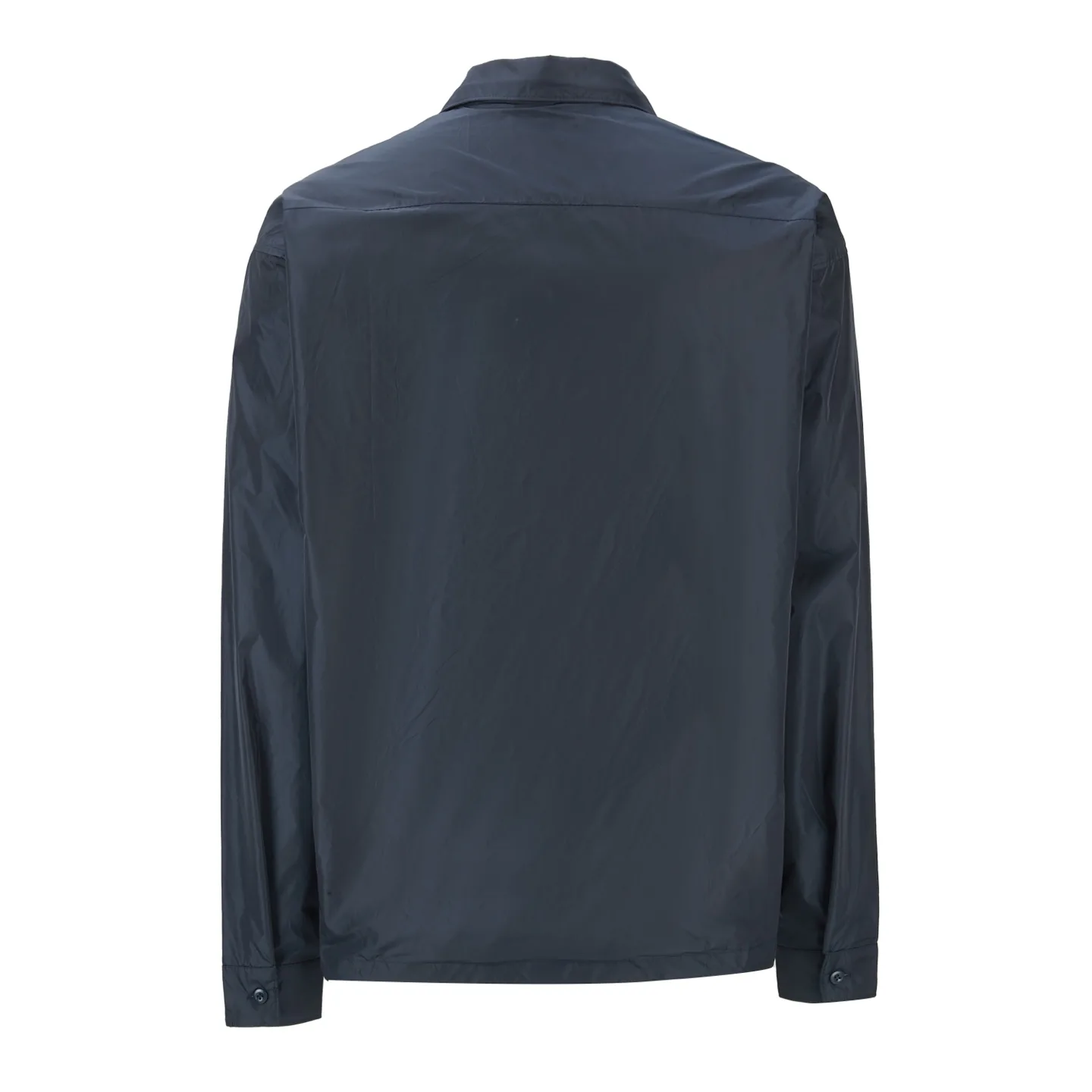 Logo-Badge Re-Nylon Zip-Up Shirt Jacket D28022382 — view 2
