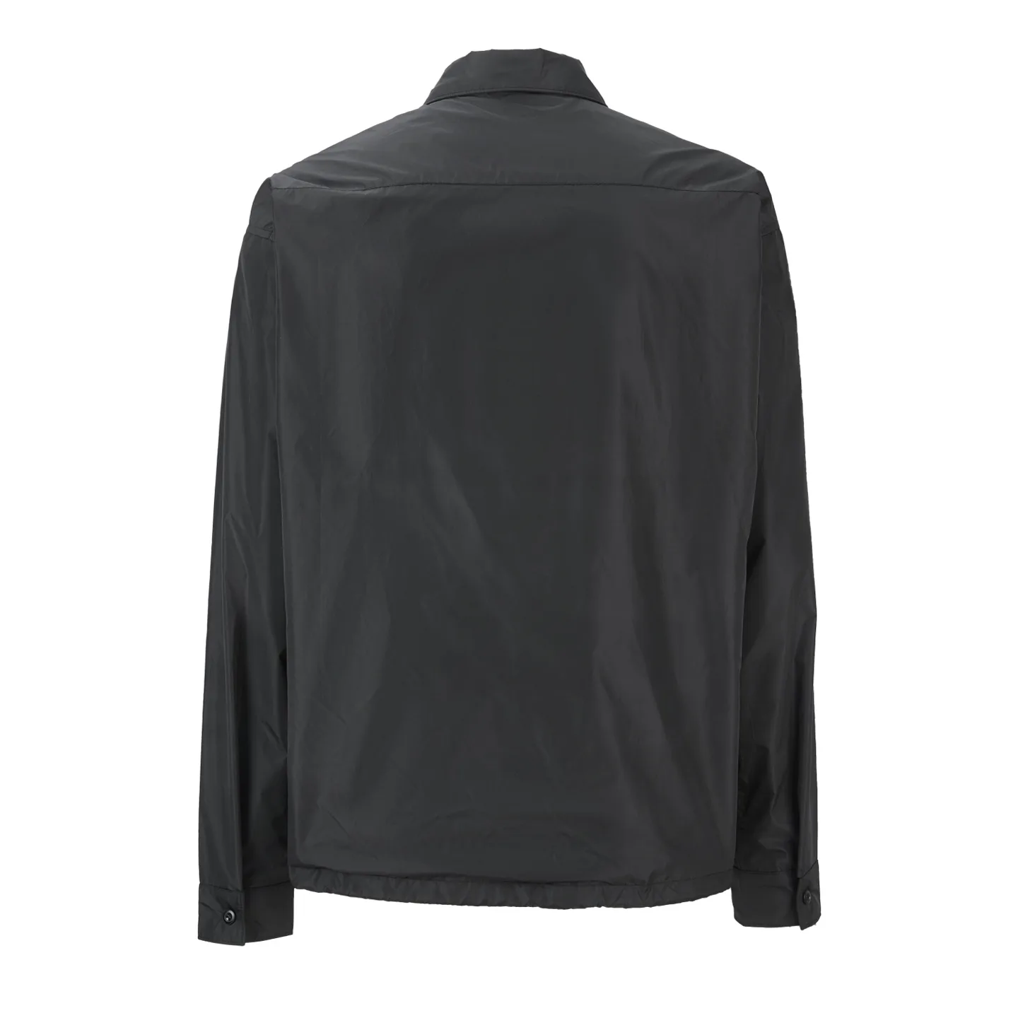 Logo-Plaque Re-Nylon Zip-Up Shirt Jacket D28022383 — view 2