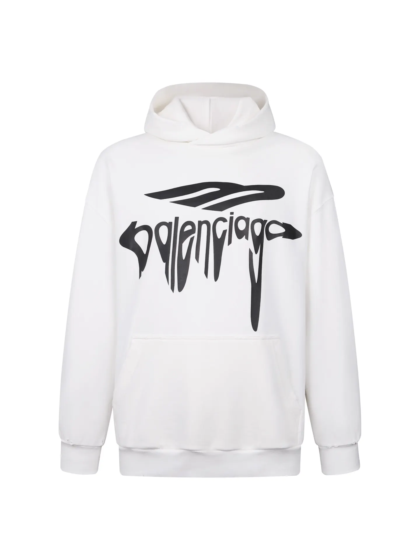 Logo Print Distressed Cotton Hoodie D28518772