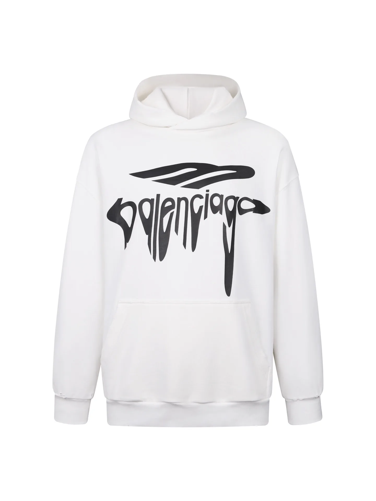 Logo Print Distressed Cotton Hoodie D28518772