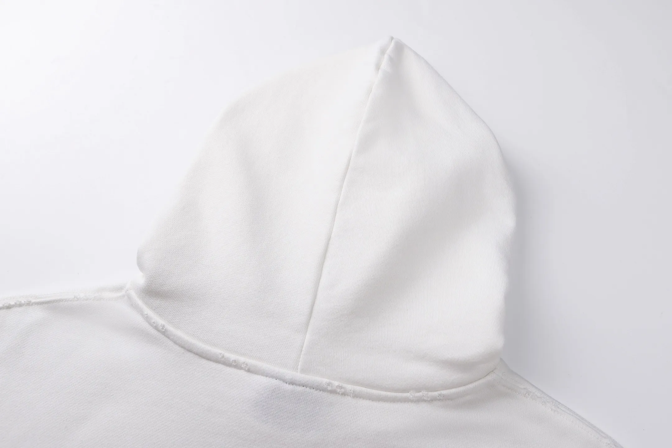 Logo Print Distressed Cotton Hoodie D28518772 — view 4
