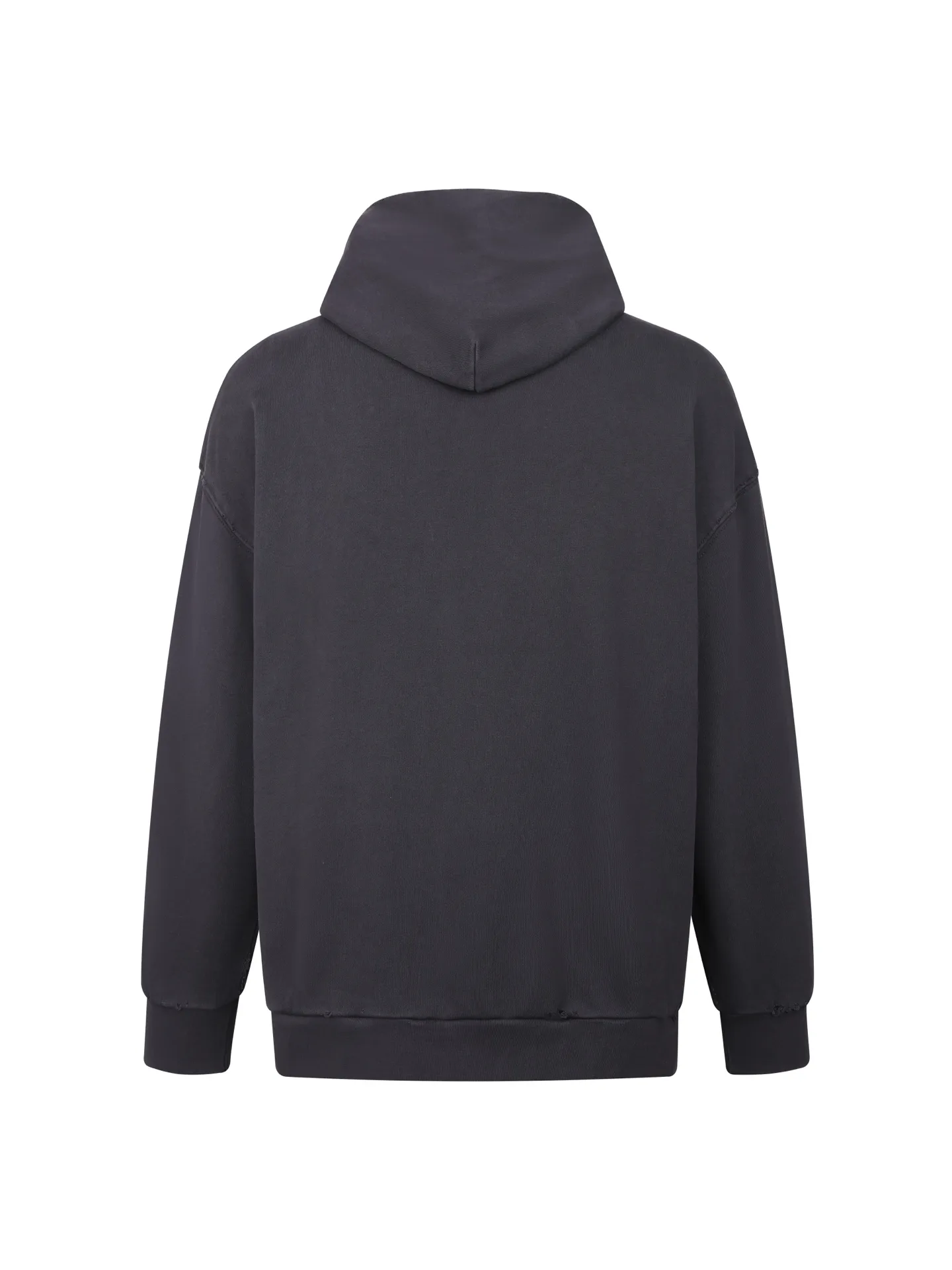 Logo Print Distressed Cotton-Jersey Hoodie D28518773 — view 2