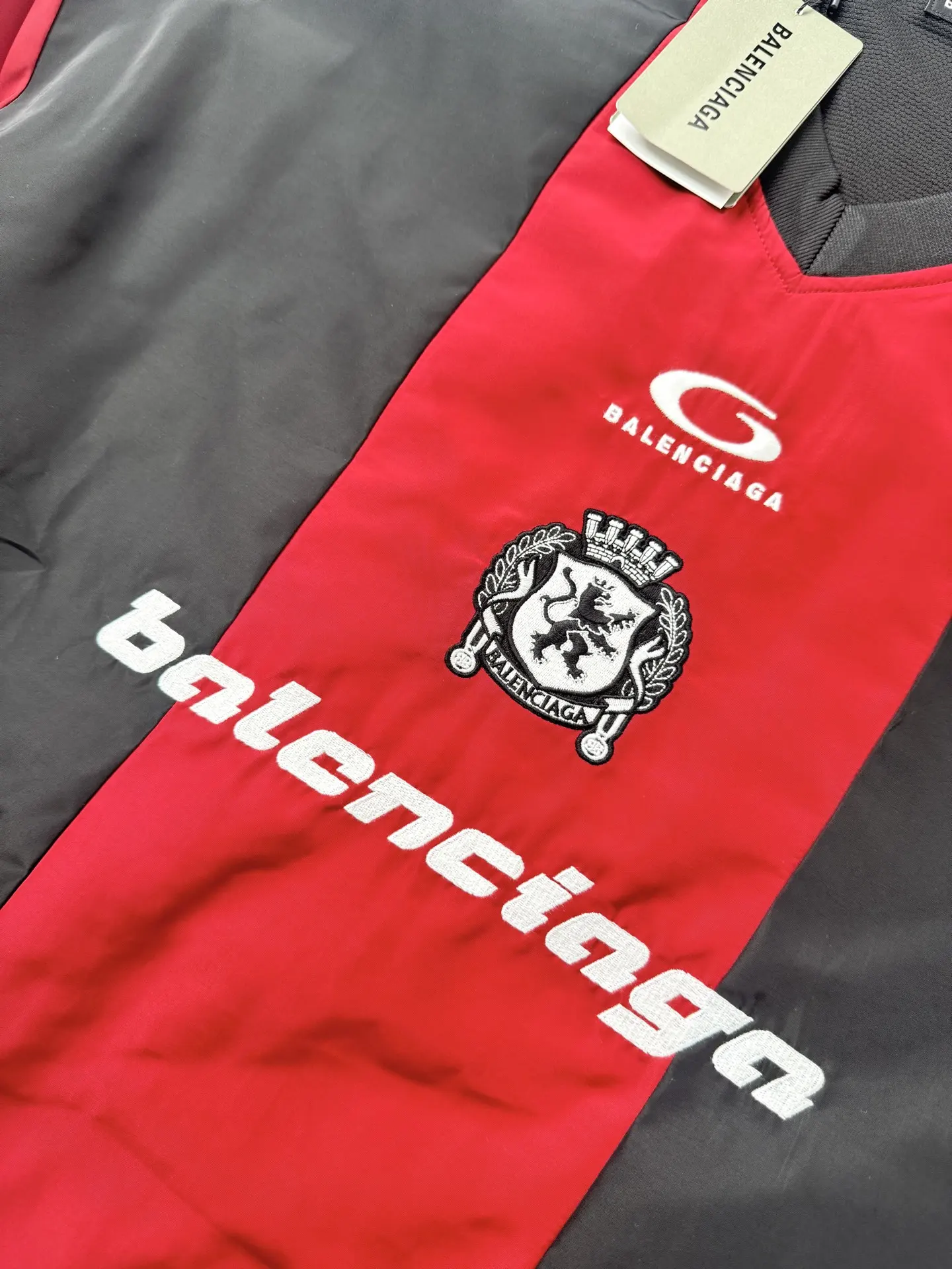 Embroidered Panel-Constructed Football Jersey D28522002 — view 10