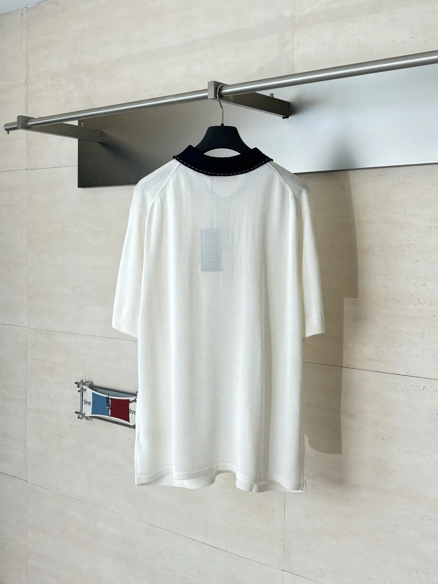 Contrast-Collar FF Jacquard Knit Polo Shirt D28518727 — view 2