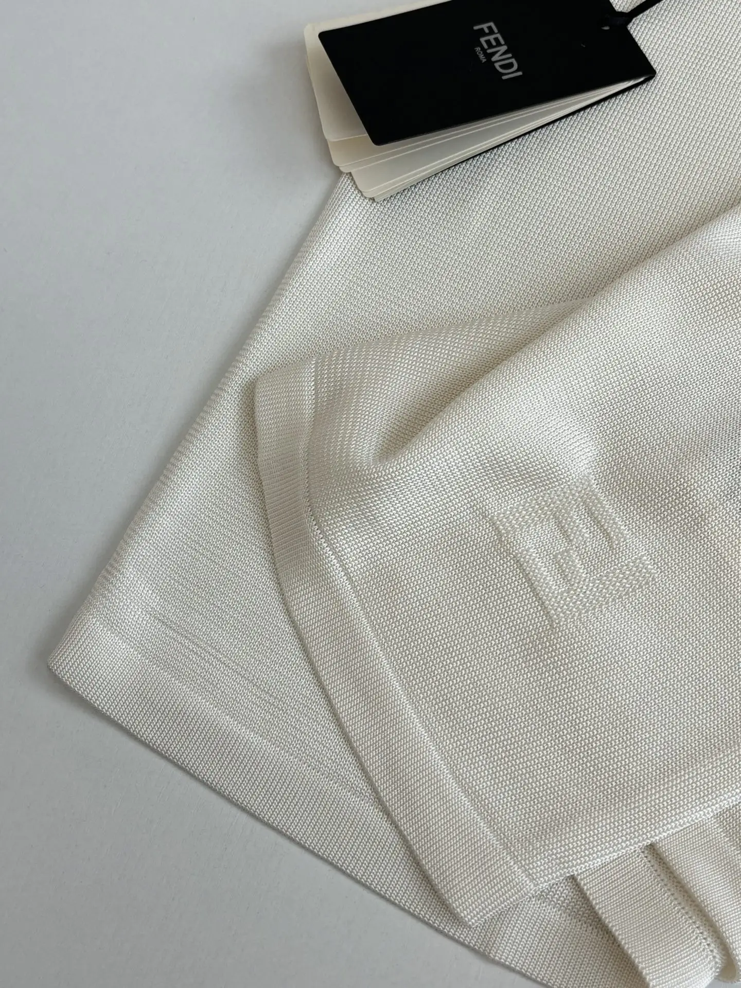 Contrast-Collar FF Jacquard Knit Polo Shirt D28518727 — view 8