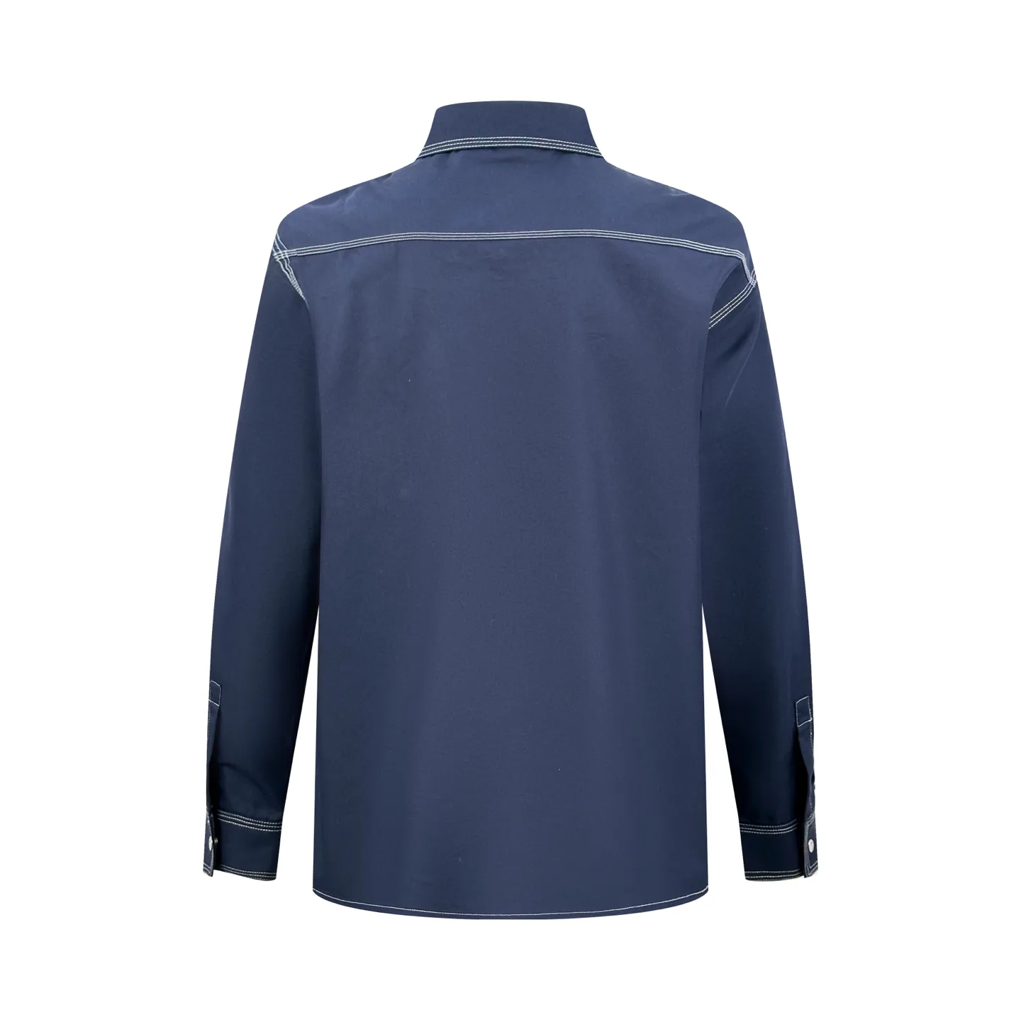 Contrast-Stitch Cotton-Blend Workwear Shirt D28519082 — view 2