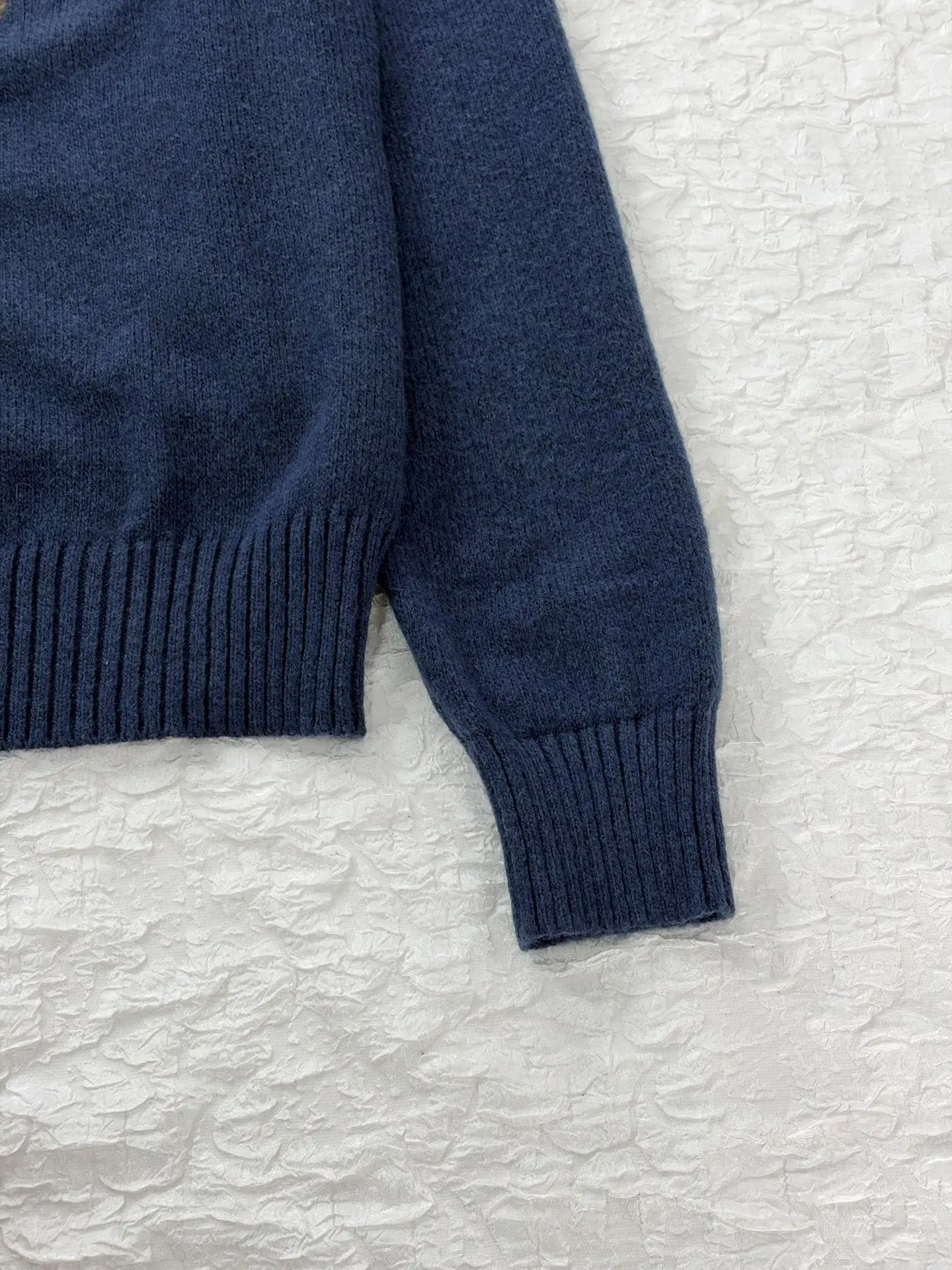 Anchor Embroidered Wool-Blend Crew-Neck Sweater D28520486 — view 8