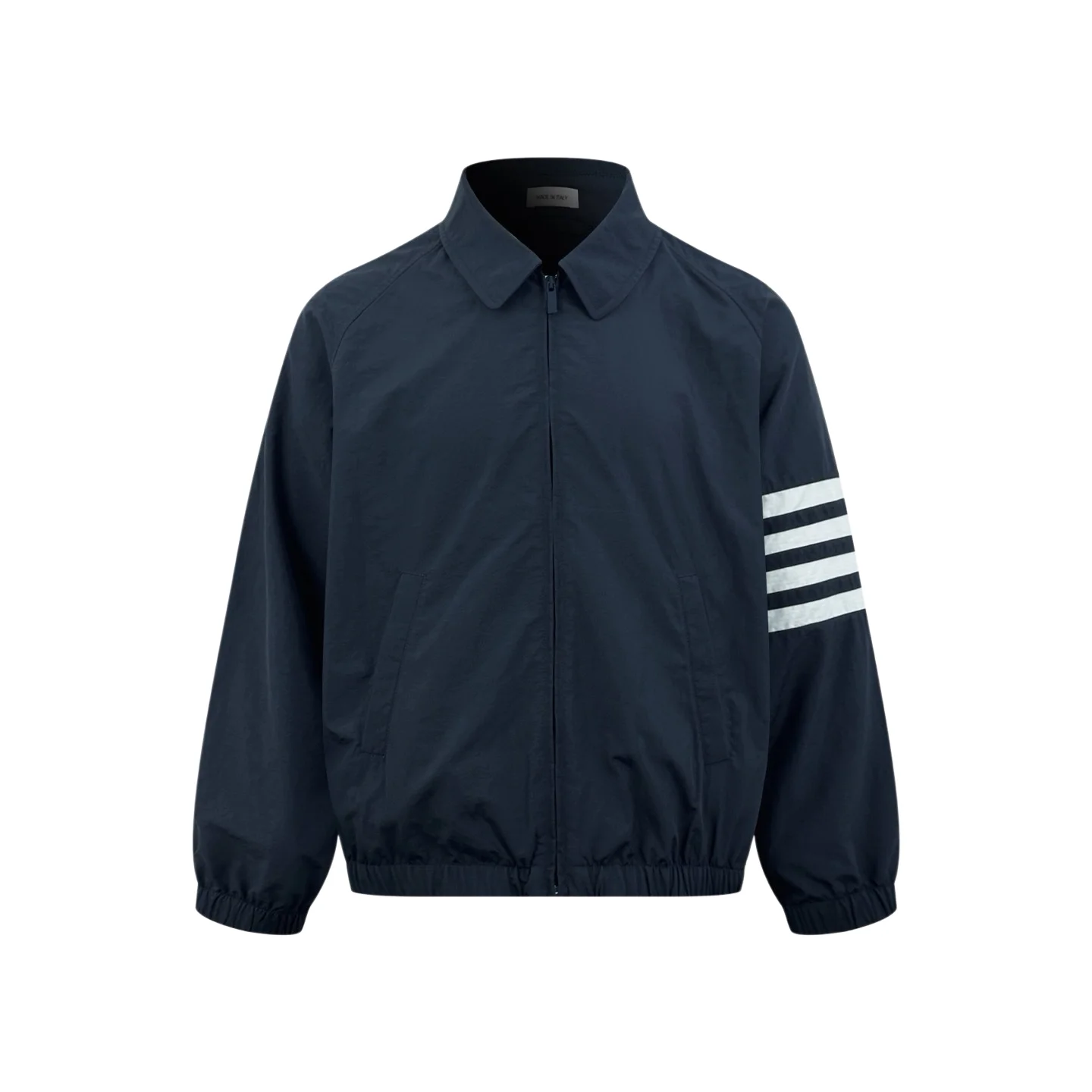 4-Bar Stripe Zip-Up Windbreaker Jacket D28522301