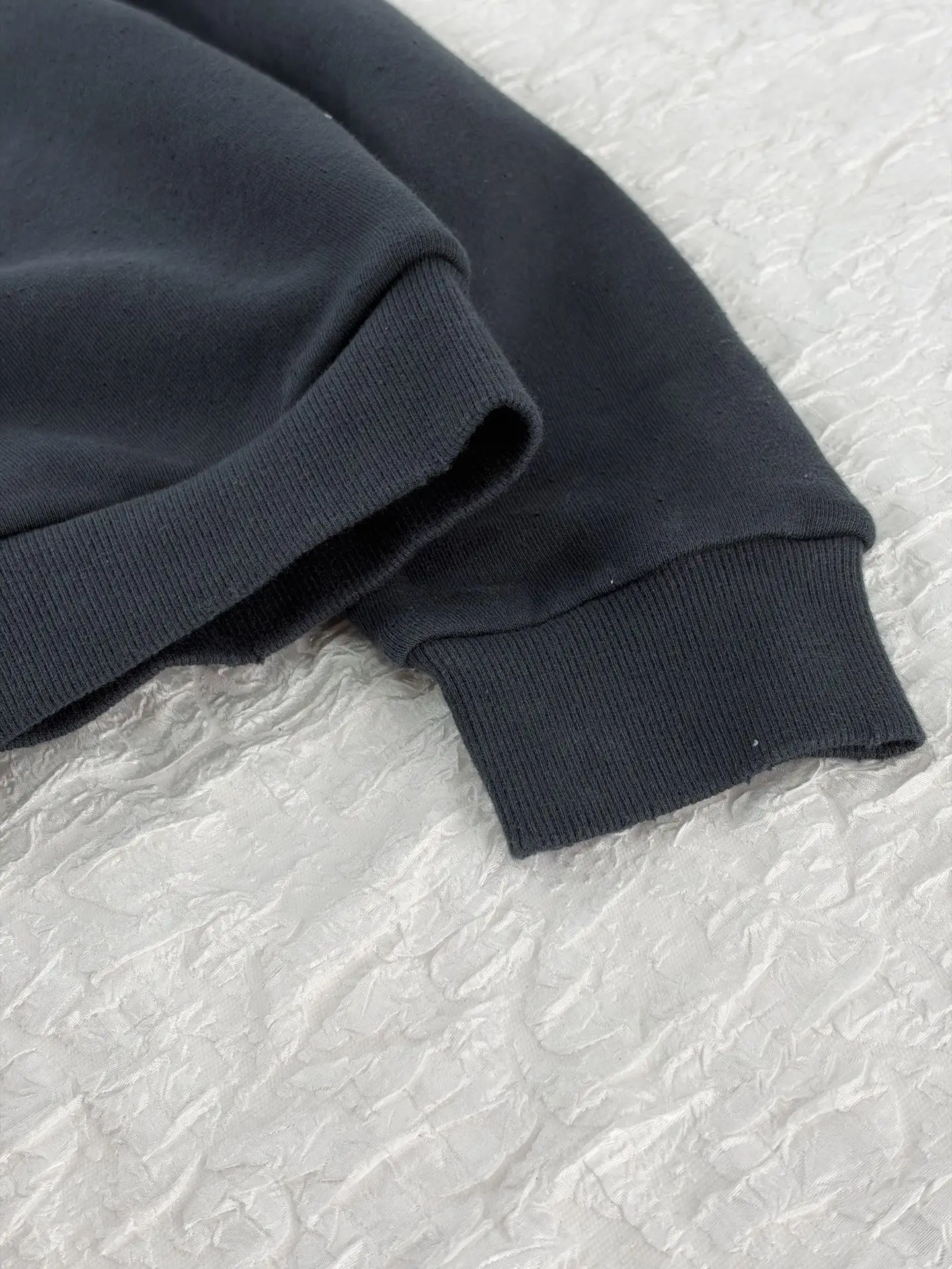 Logo Print Washed Cotton Zip-Up Sweatshirt D28820482 — view 7
