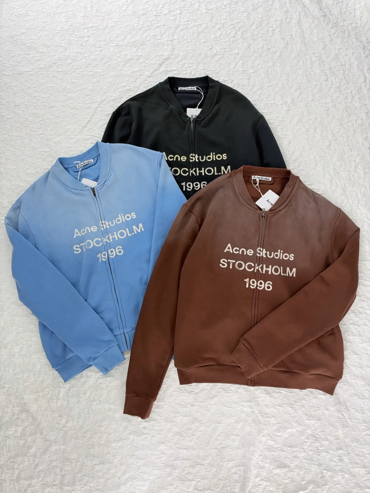 Logo Print Faded Cotton-Jersey Zip-Up Sweatshirt D28820483 — view 4