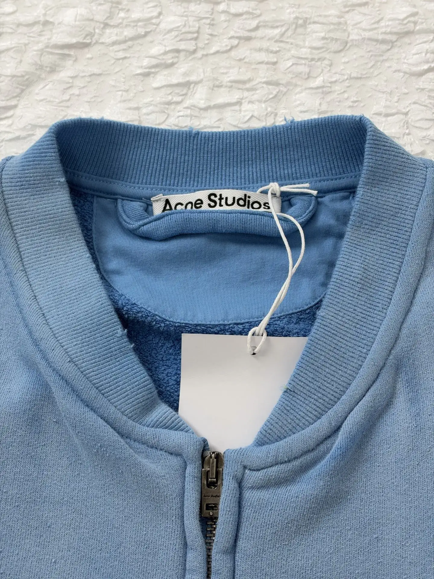 Logo Print Faded Cotton-Jersey Zip-Up Sweatshirt D28820483 — view 6