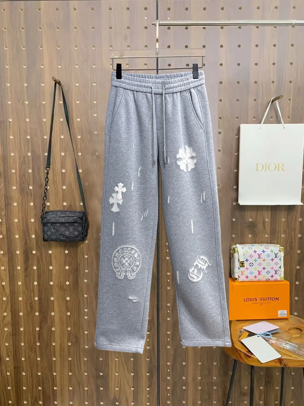 Logo-Appliqué Cotton-Blend Sweatpants D29015062