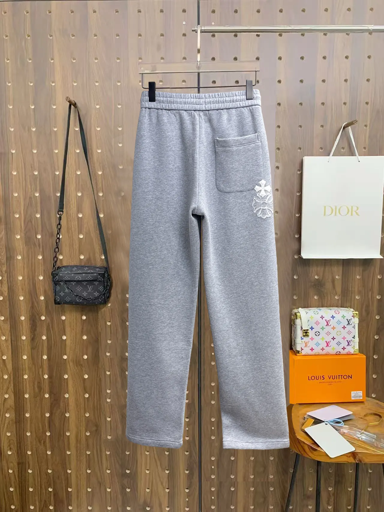 Logo-Appliqué Cotton-Blend Sweatpants D29015062 — view 2