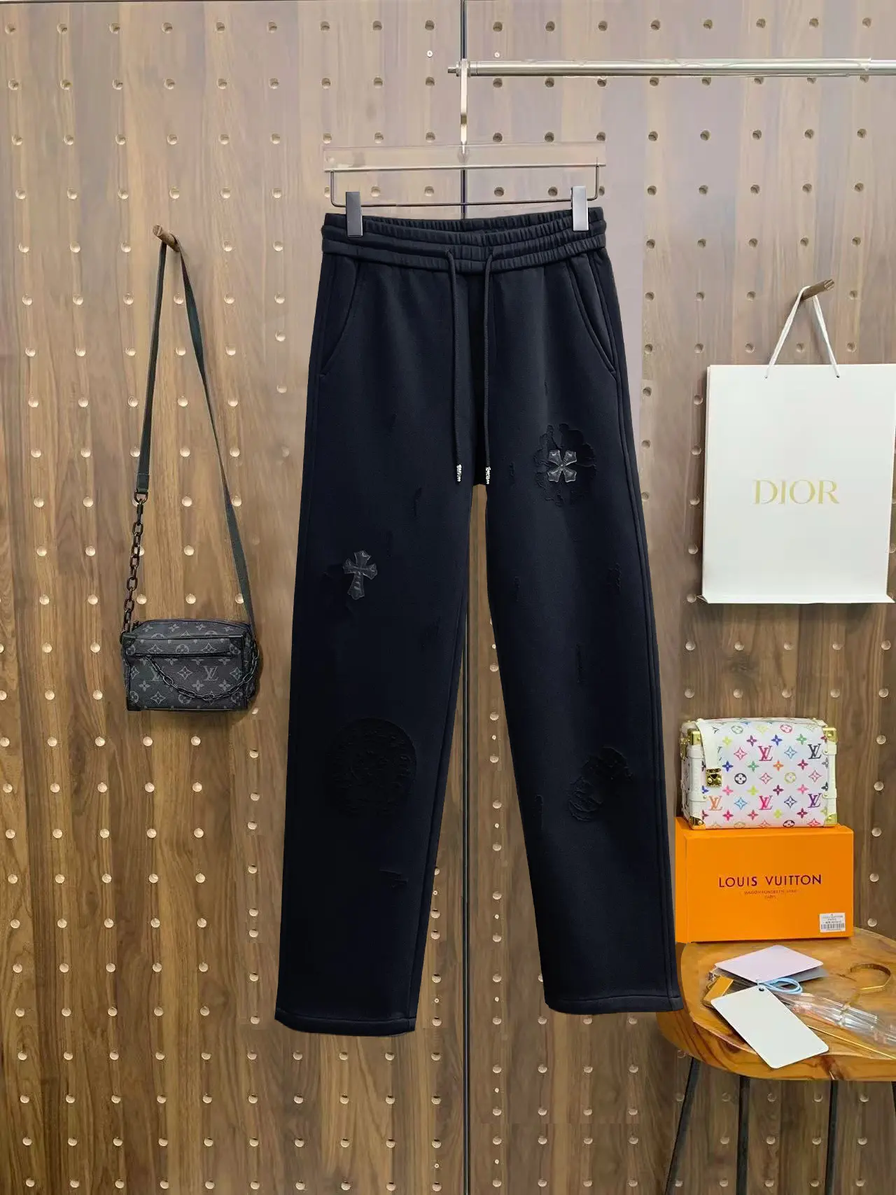 Logo-Appliqué Cotton-Blend Sweatpants D29015063