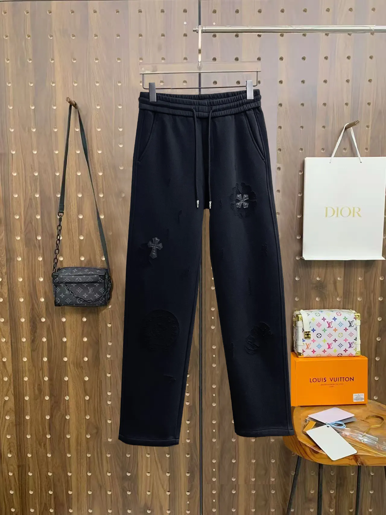 Logo-Appliqué Cotton-Blend Sweatpants D29015063