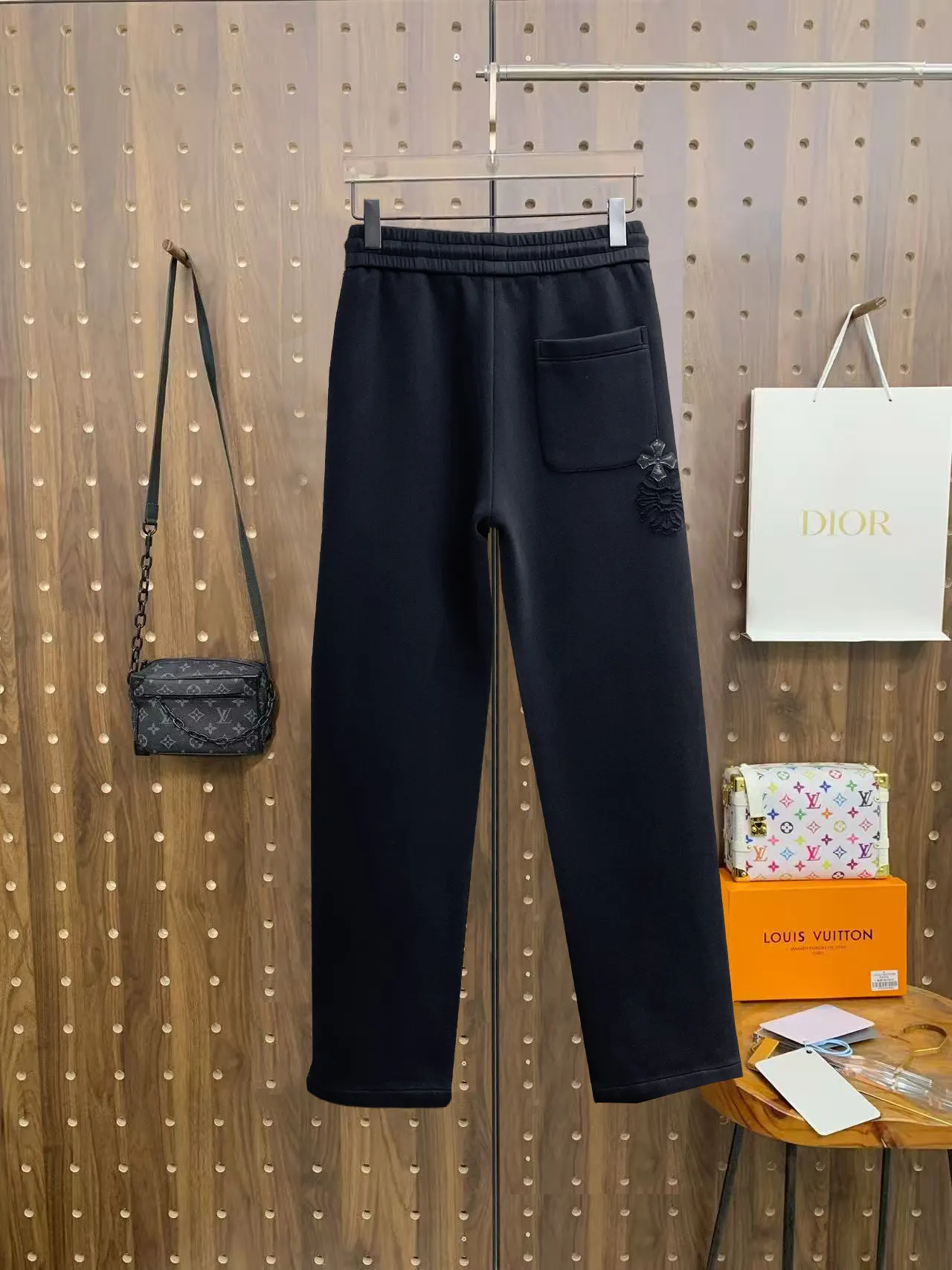 Logo-Appliqué Cotton-Blend Sweatpants D29015063 — view 2