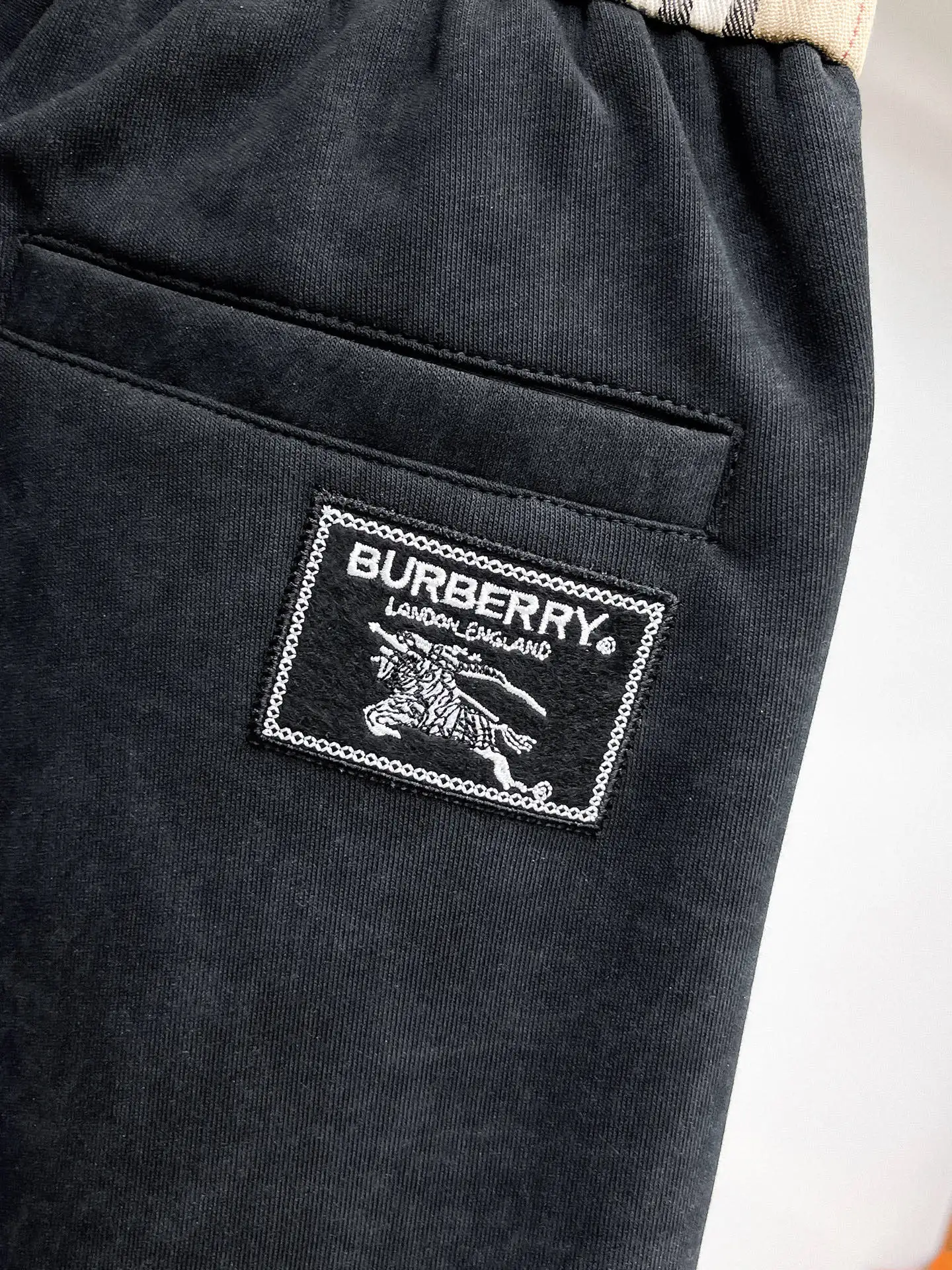 Check-Panelled Drawstring Sweatpants D29014998 — view 8