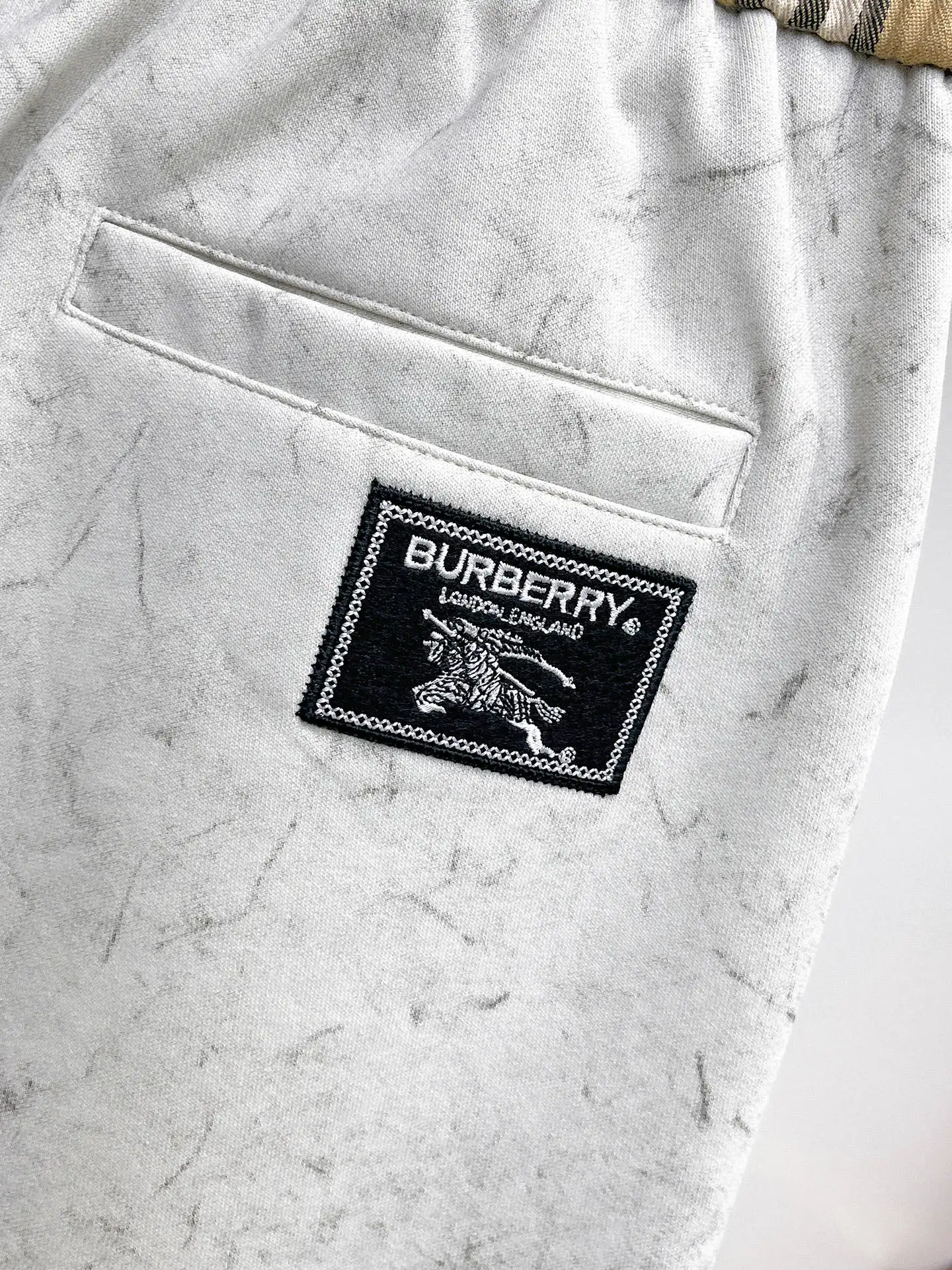 Check-Panel Drawstring Sweatpants D29014997 — view 8