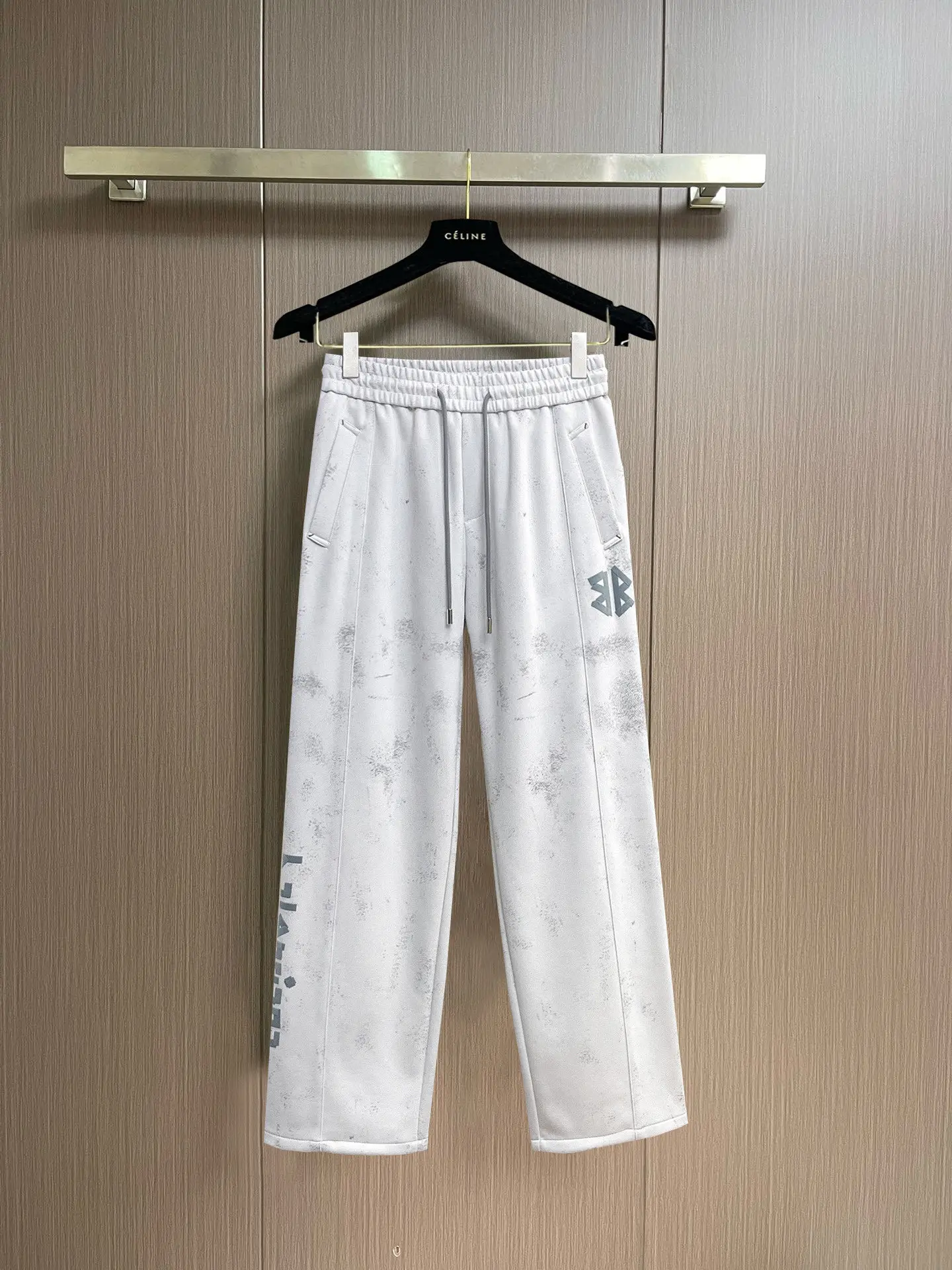 Logo-Print Distressed Cotton-Blend Sweatpants D29014973