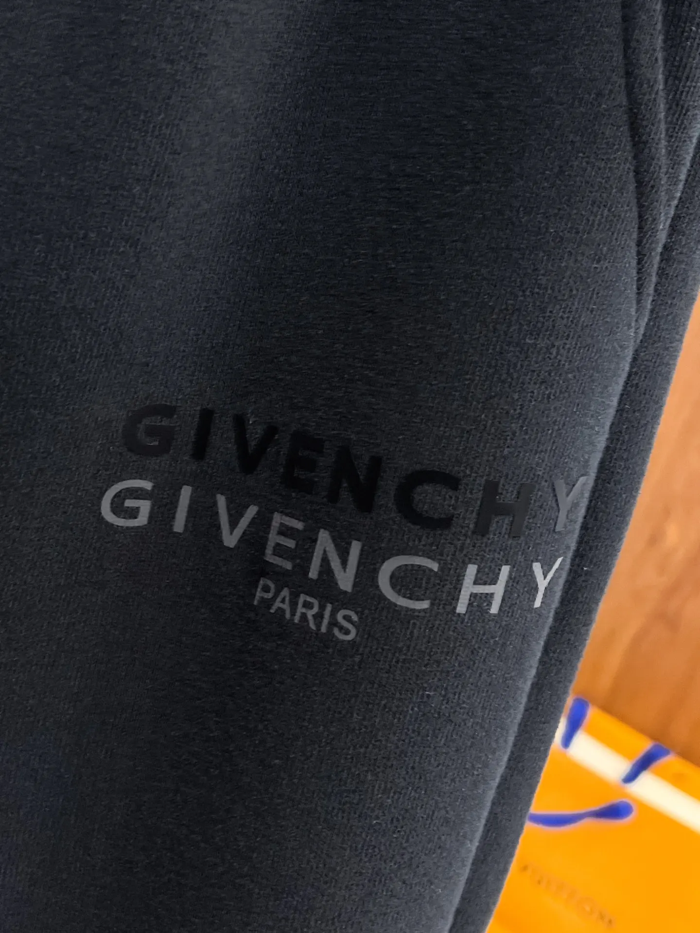 Givenchy Logo-Print Distressed Sweatpants D29015065 — view 4