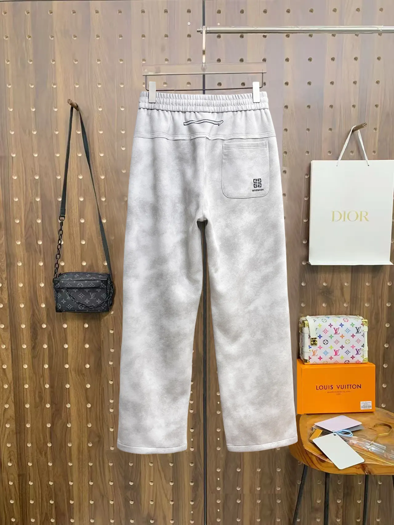 Givenchy Logo Print Drawstring Sweatpants D29015045 — view 2