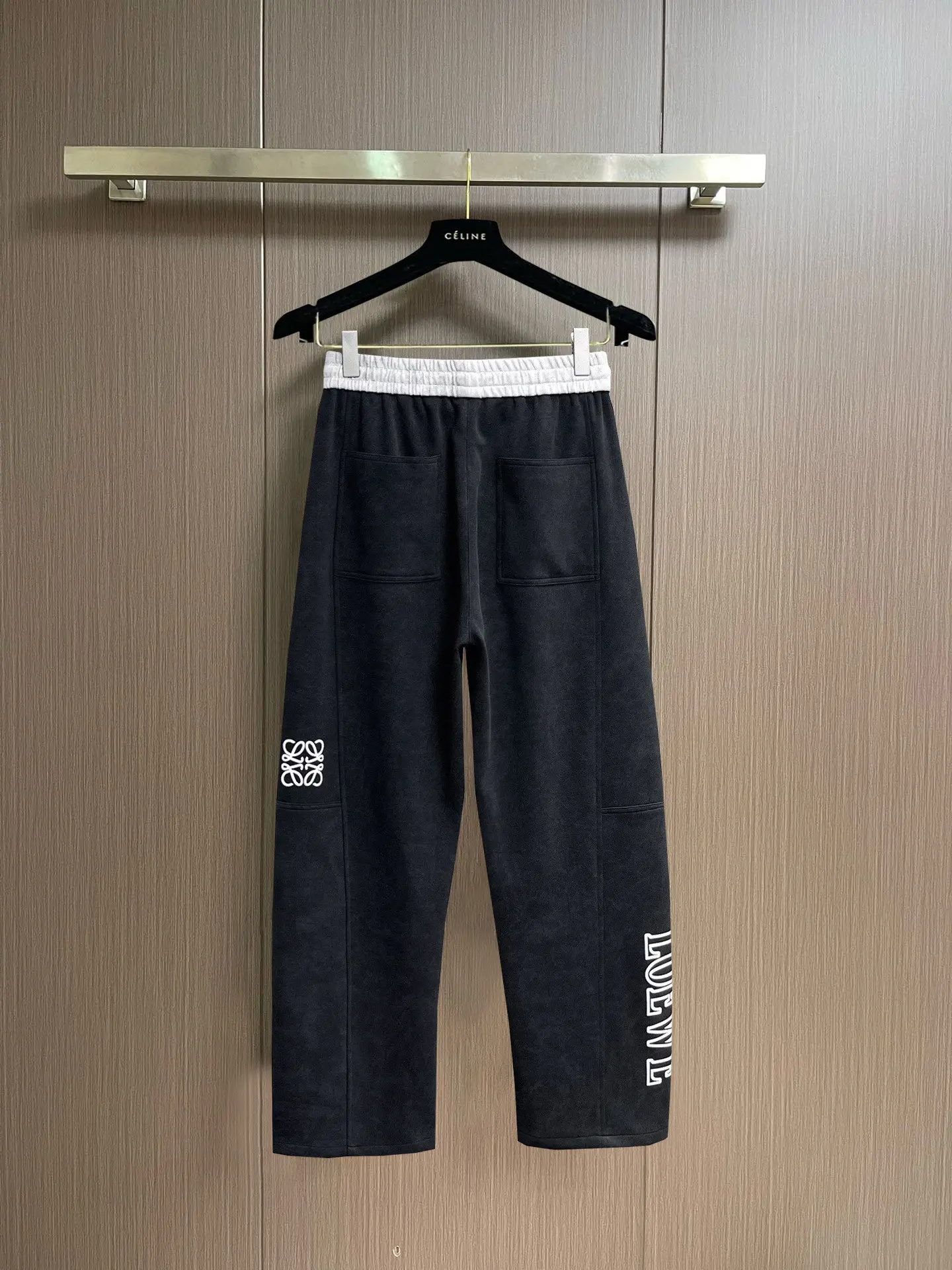 Logo-Print Contrast Waistband Sweatpants D29015011 — view 2