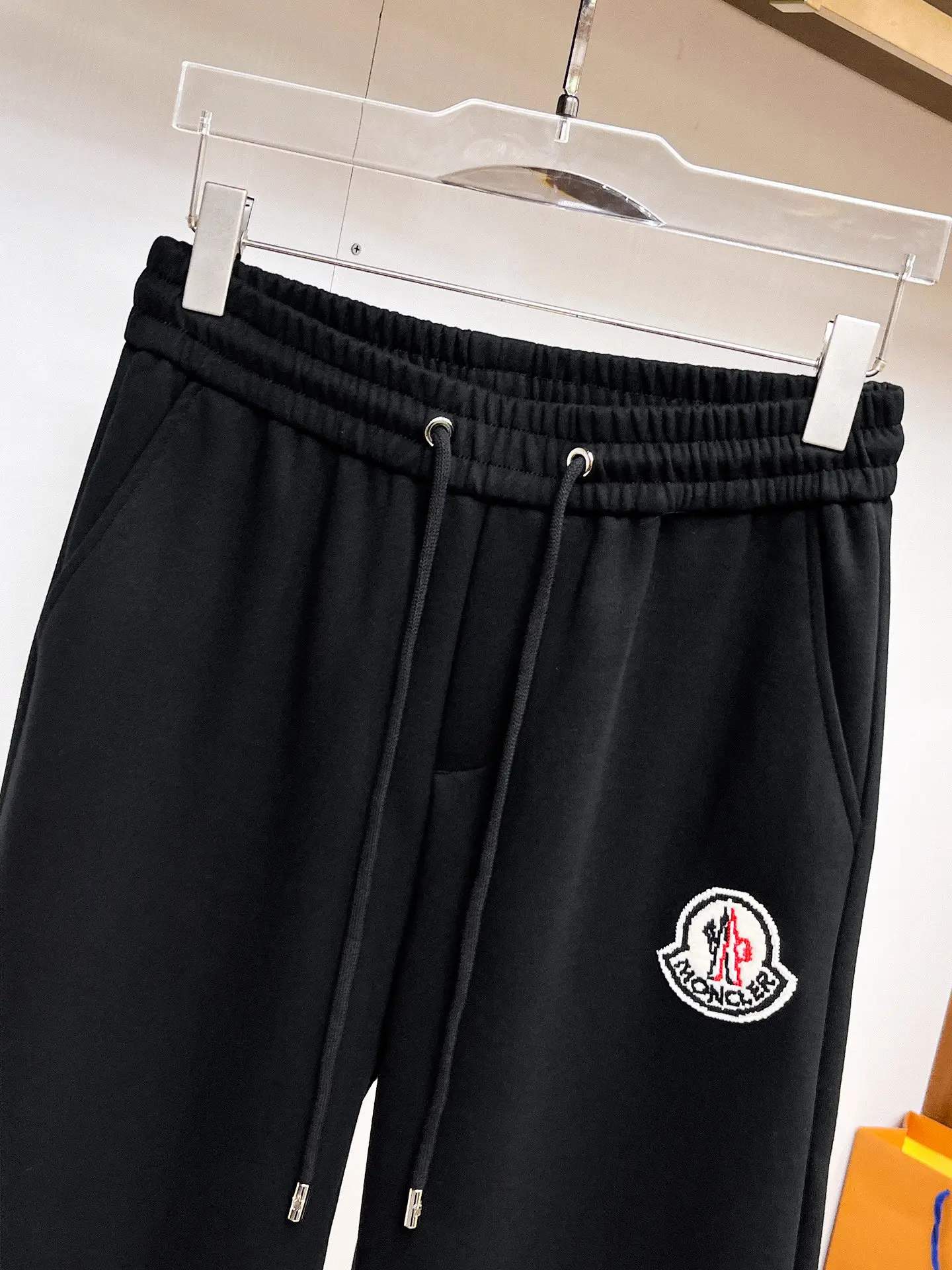 Moncler Logo-Patch Cotton-Blend Sweatpants D29014930 — view 3