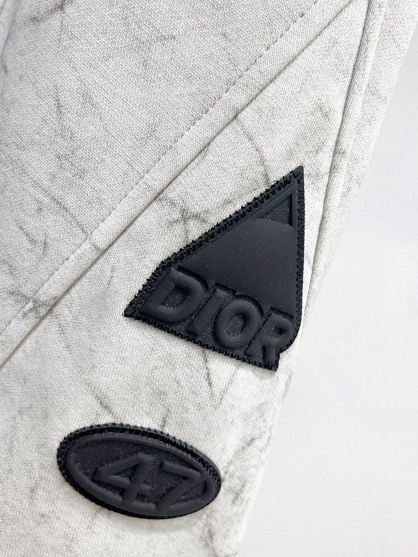 Logo-Patch Marble-Print Sweatpants D29014970 — view 4