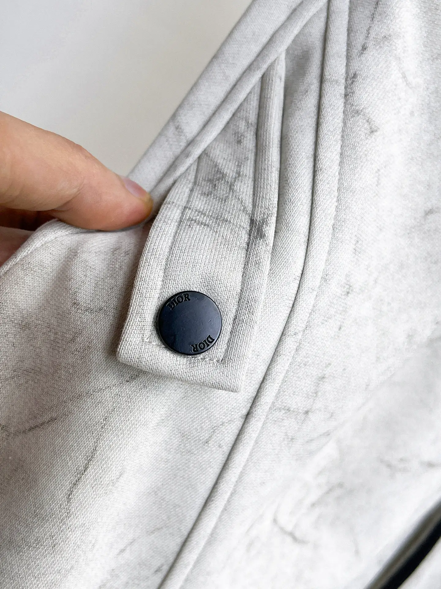Logo-Patch Marble-Print Sweatpants D29014970 — view 6