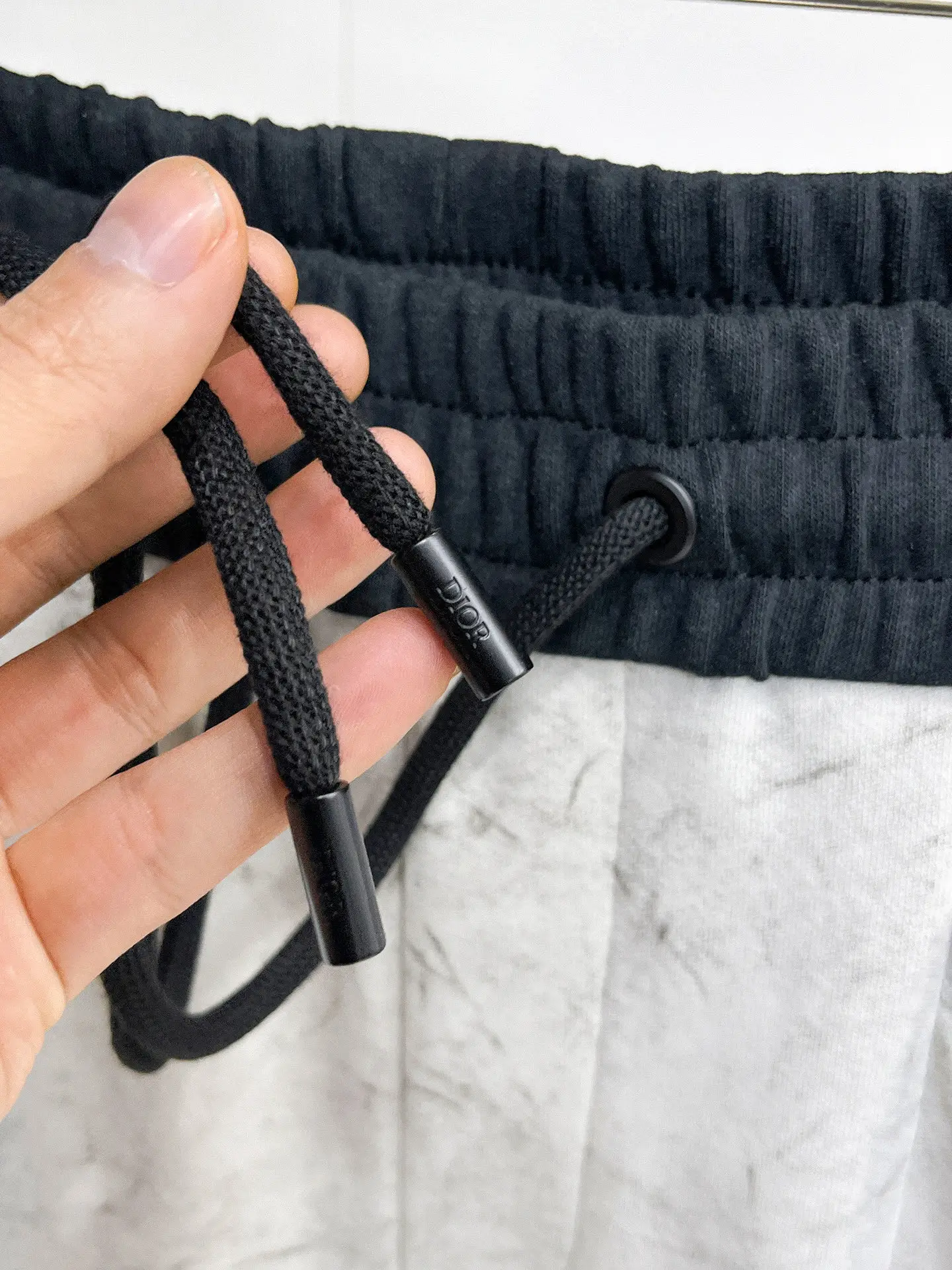 Logo-Patch Marble-Print Sweatpants D29014970 — view 9