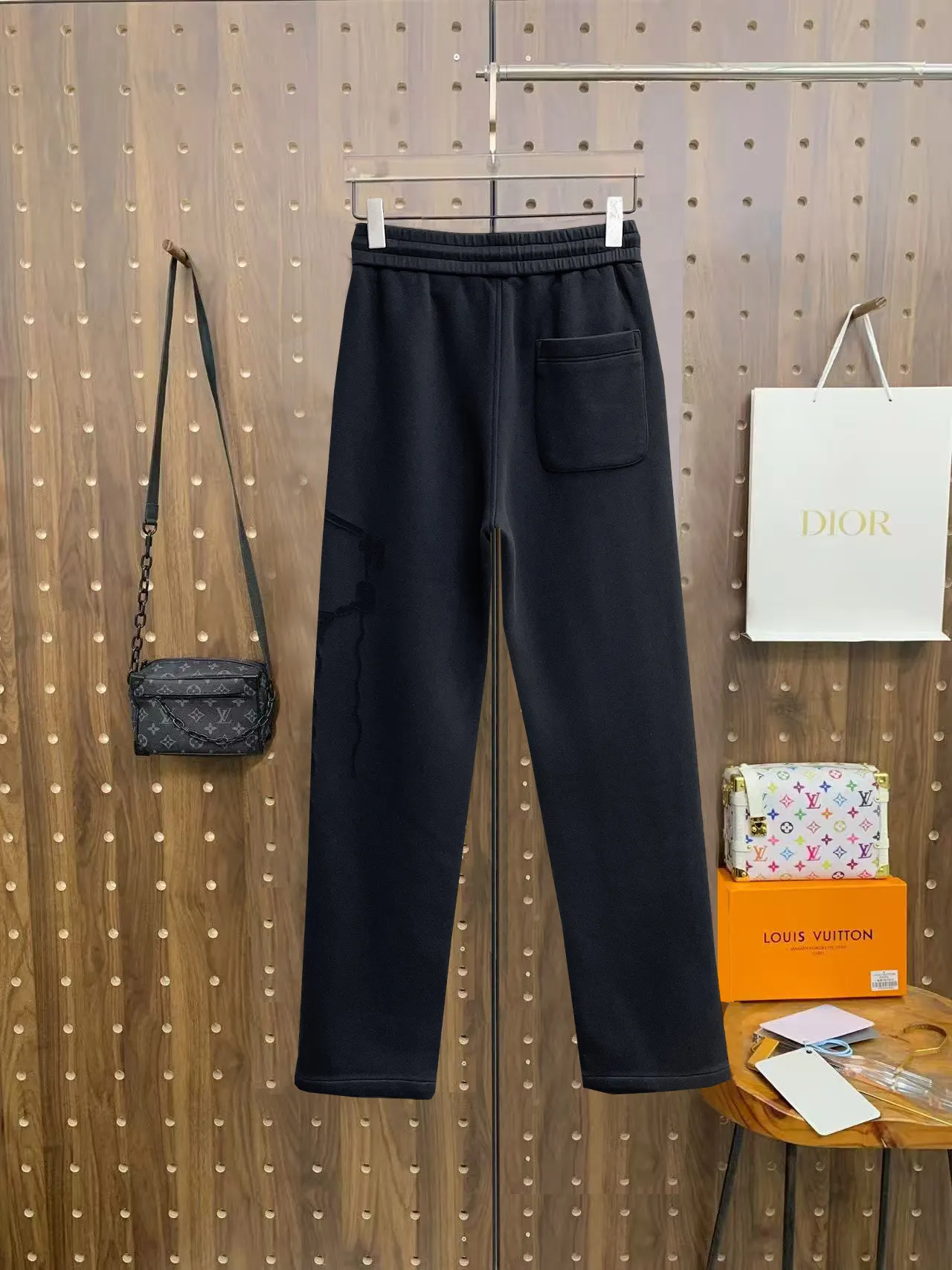 Maison Margiela Logo-Appliqué Cotton-Blend Sweatpants D29015051 — view 2