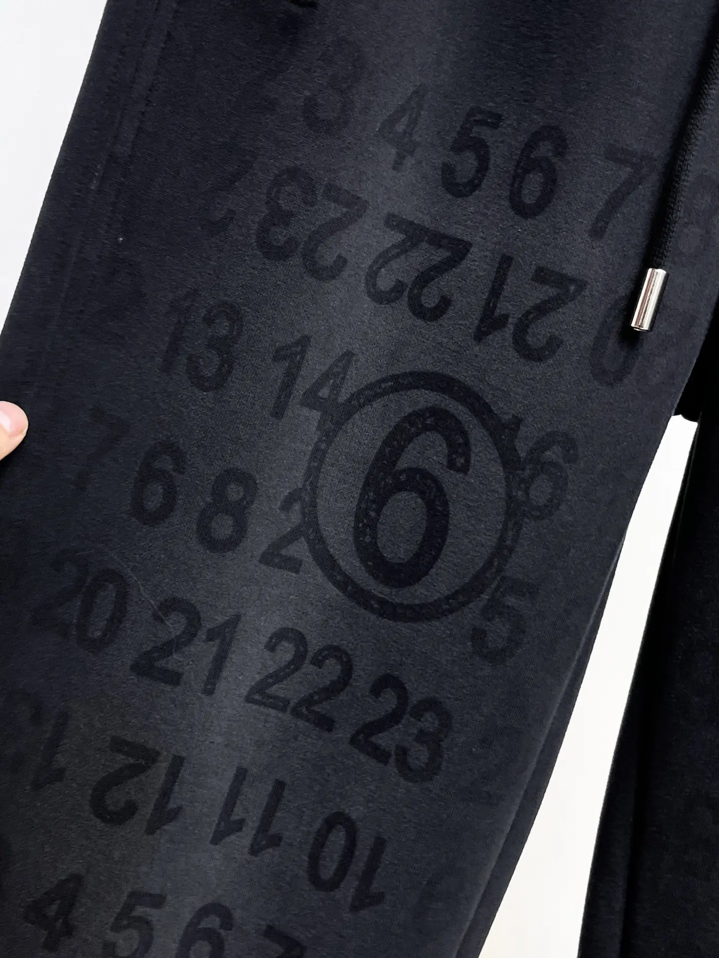 Maison Margiela Logo-Print Cotton-Blend Sweatpants D29015064 — view 6