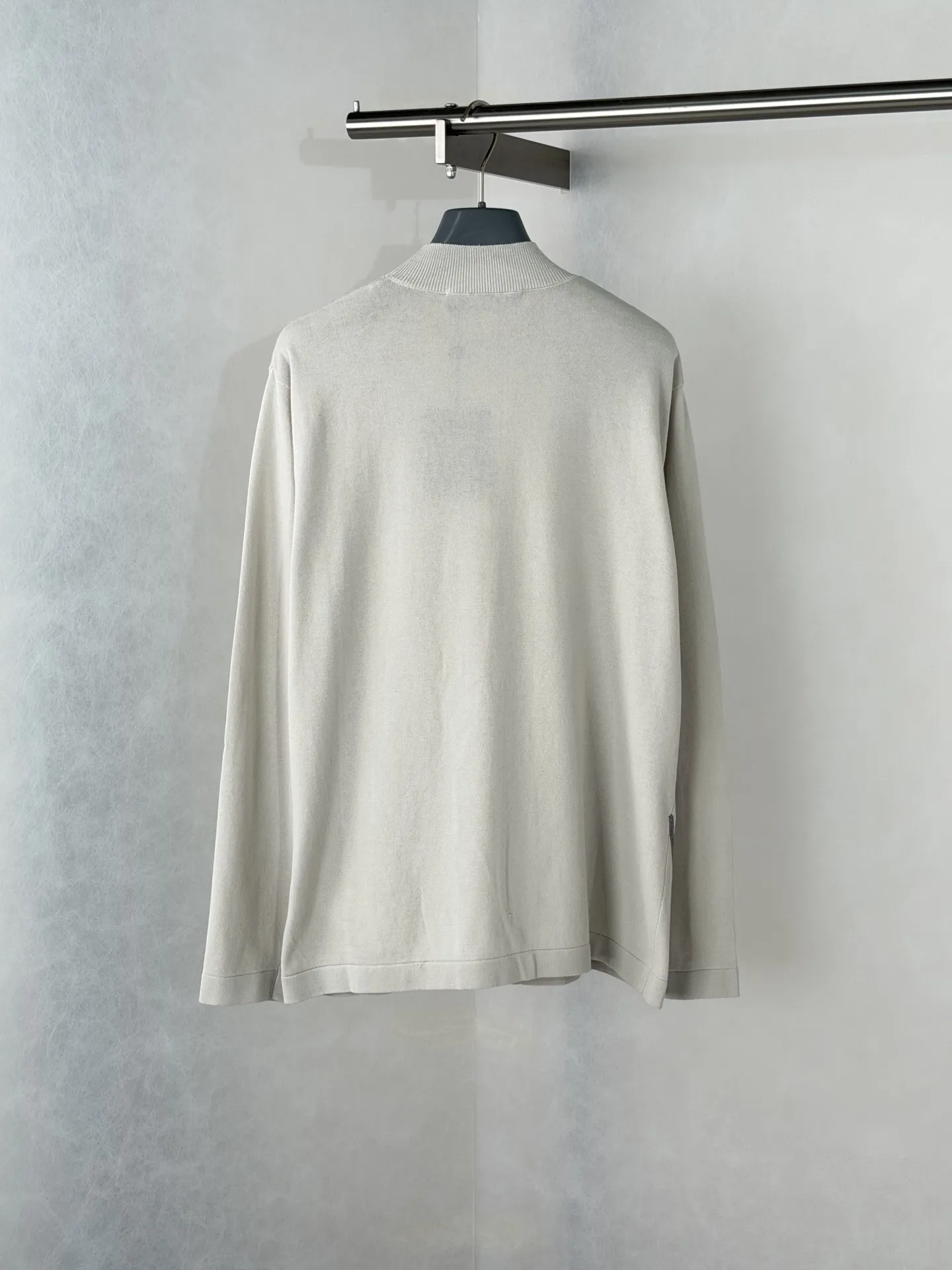 Logo Embroidered Mock-Neck Knit Sweater D29018702 — view 2