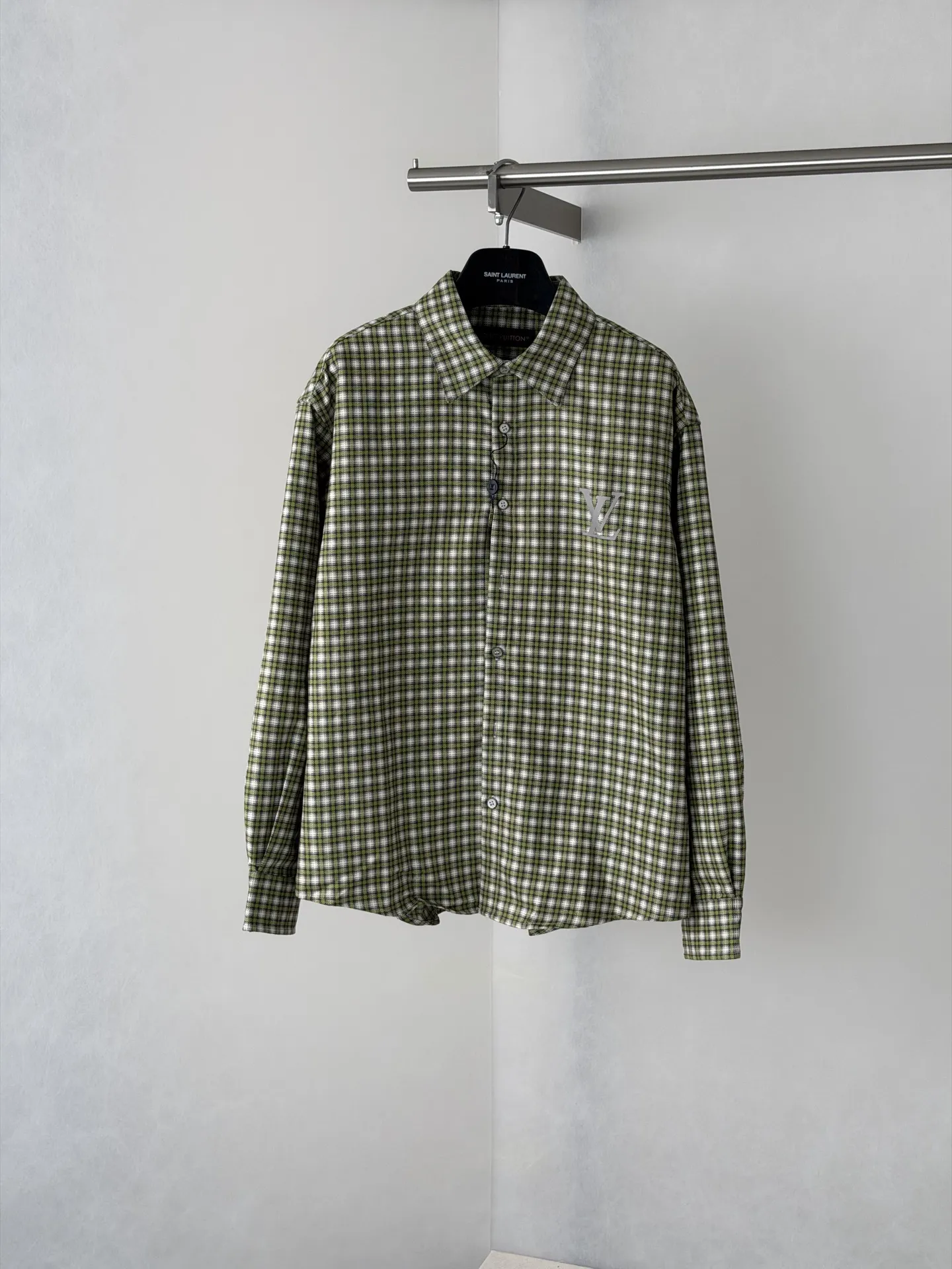 Reflective Logo Plaid Flannel Shirt D29018708