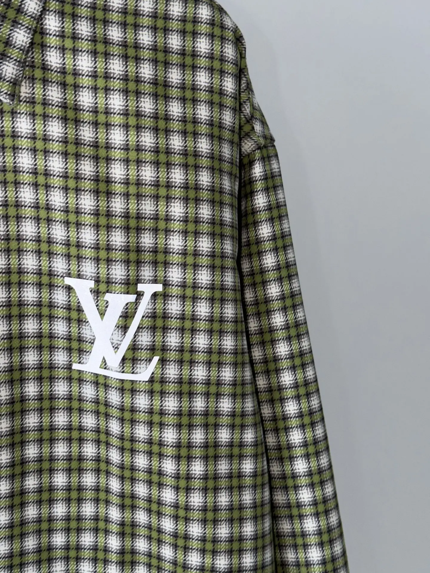 Reflective Logo Plaid Flannel Shirt D29018708 — view 5
