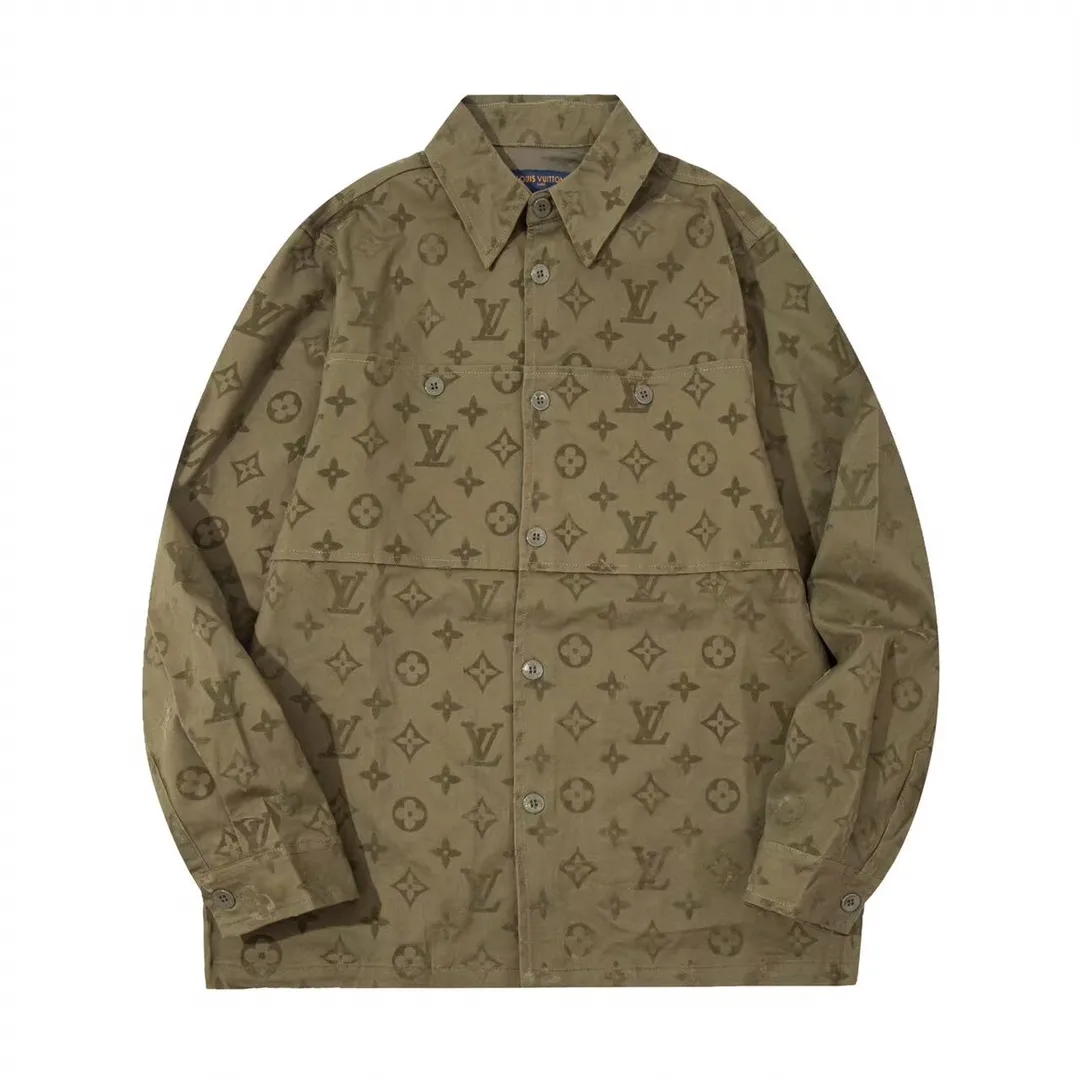 Monogram Flocked Cotton Canvas Overshirt D29013443