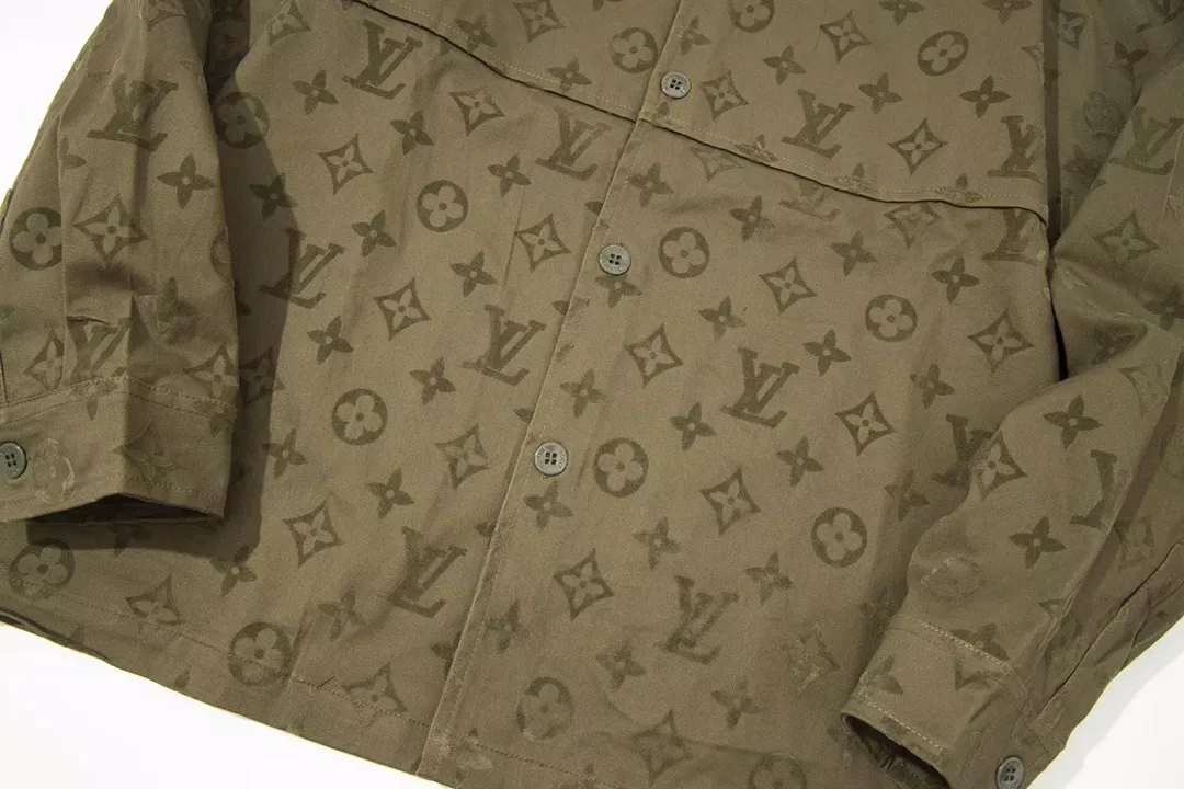 Monogram Flocked Cotton Canvas Overshirt D29013443 — view 5