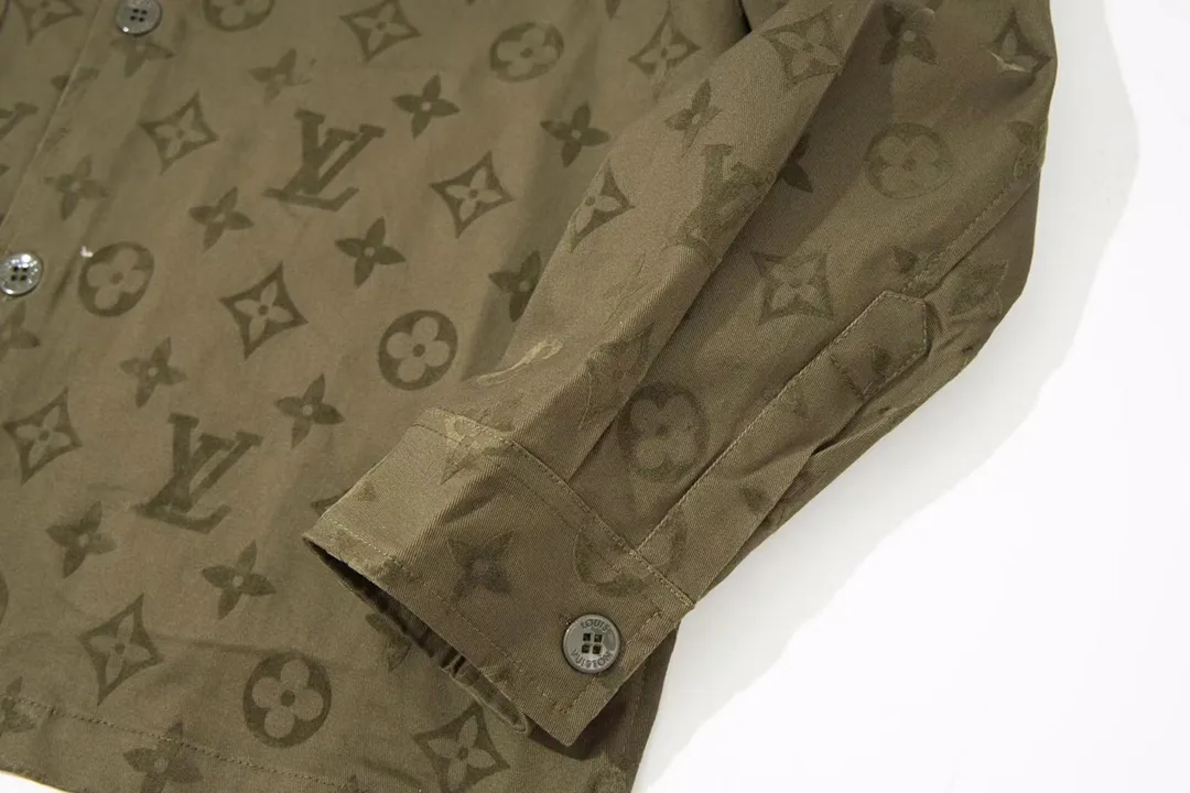 Monogram Flocked Cotton Canvas Overshirt D29013443 — view 6