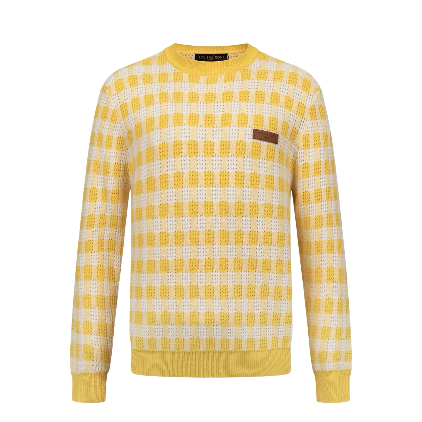 Damier Perforated Cotton-Wool Blend Sweater D29022395