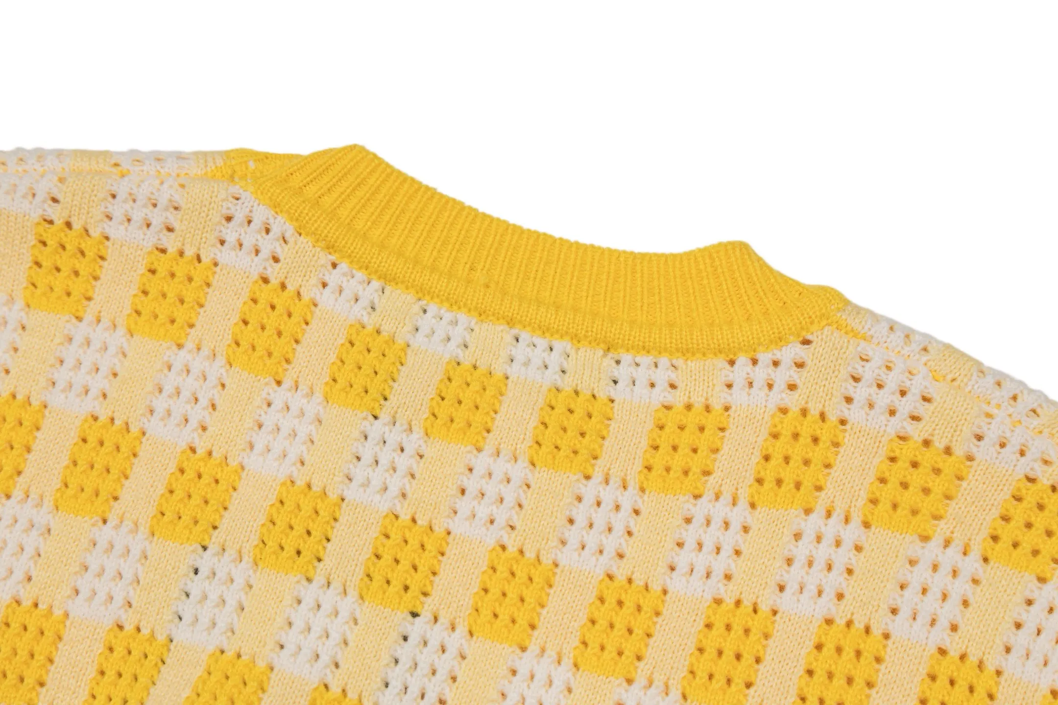 Damier Perforated Cotton-Wool Blend Sweater D29022395 — view 4