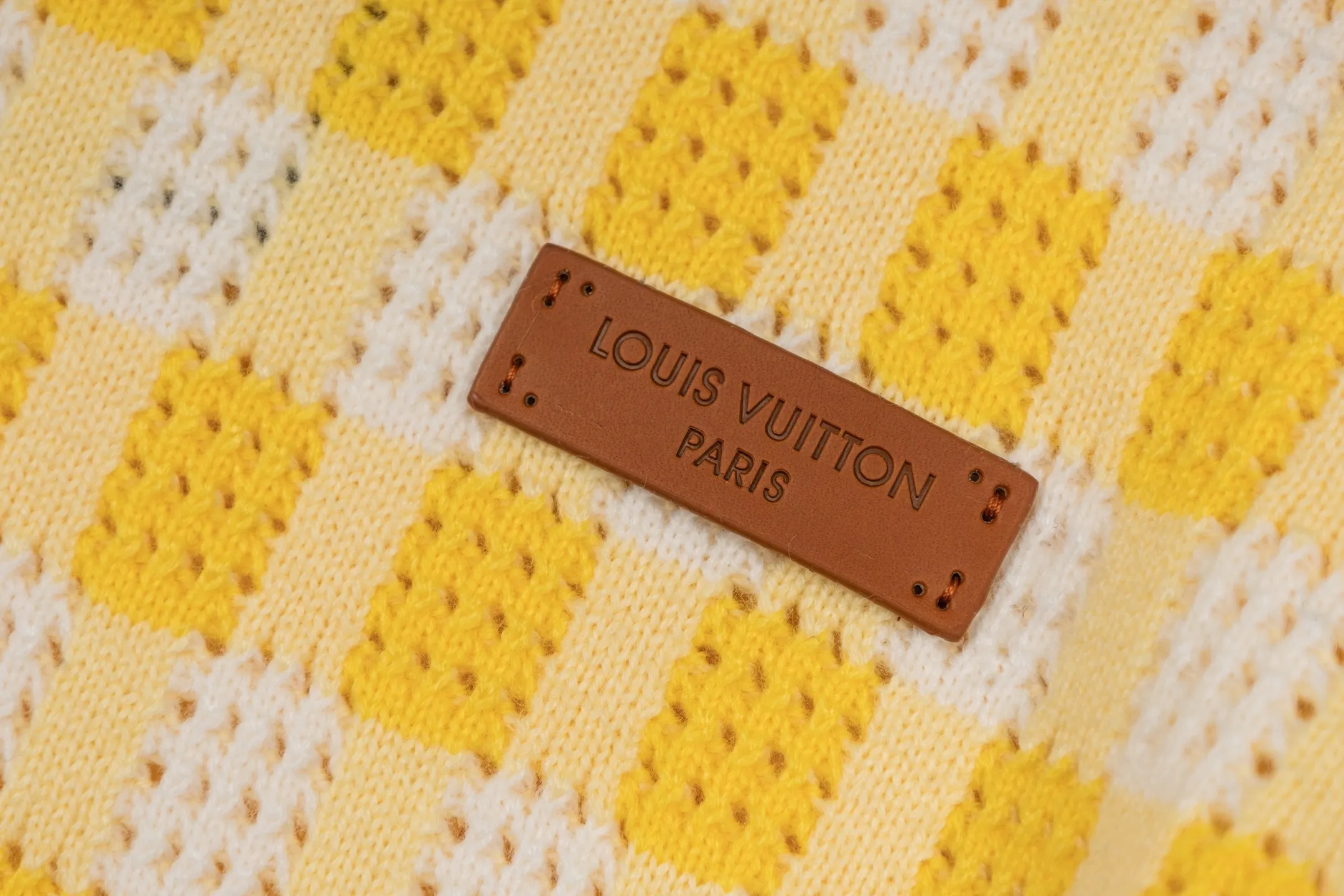 Damier Perforated Cotton-Wool Blend Sweater D29022395 — view 6