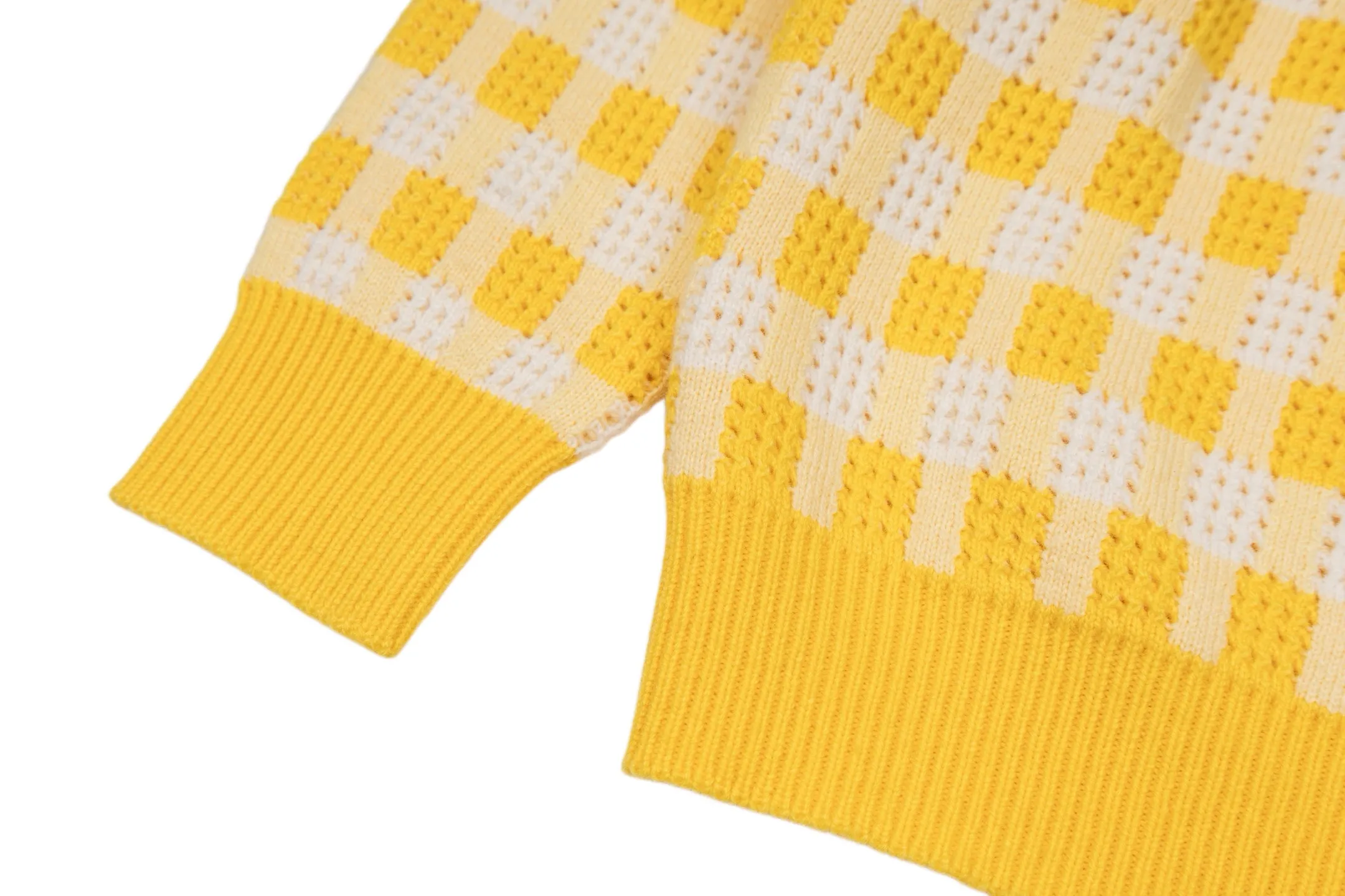 Damier Perforated Cotton-Wool Blend Sweater D29022395 — view 7