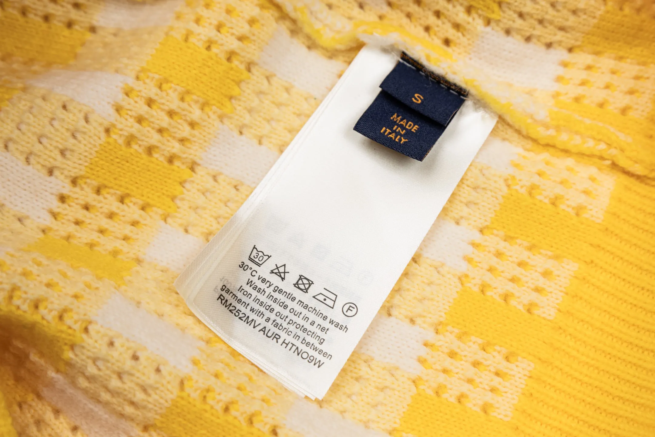 Damier Perforated Cotton-Wool Blend Sweater D29022395 — view 9