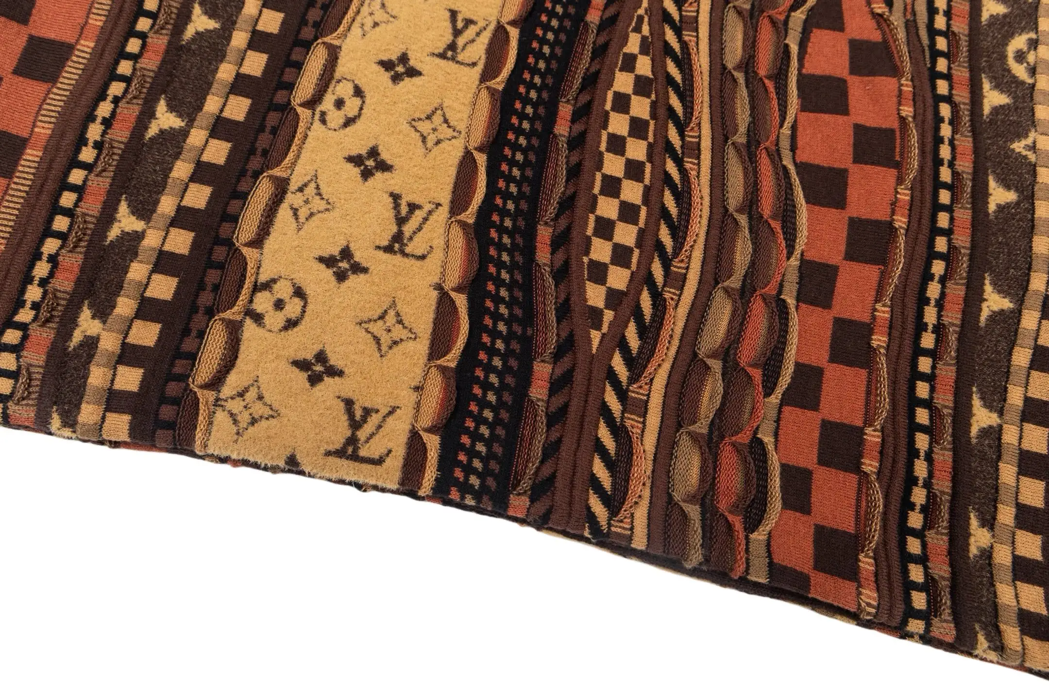 Monogram Intarsia Wool-Blend Knit Polo Shirt D29014202 — view 8