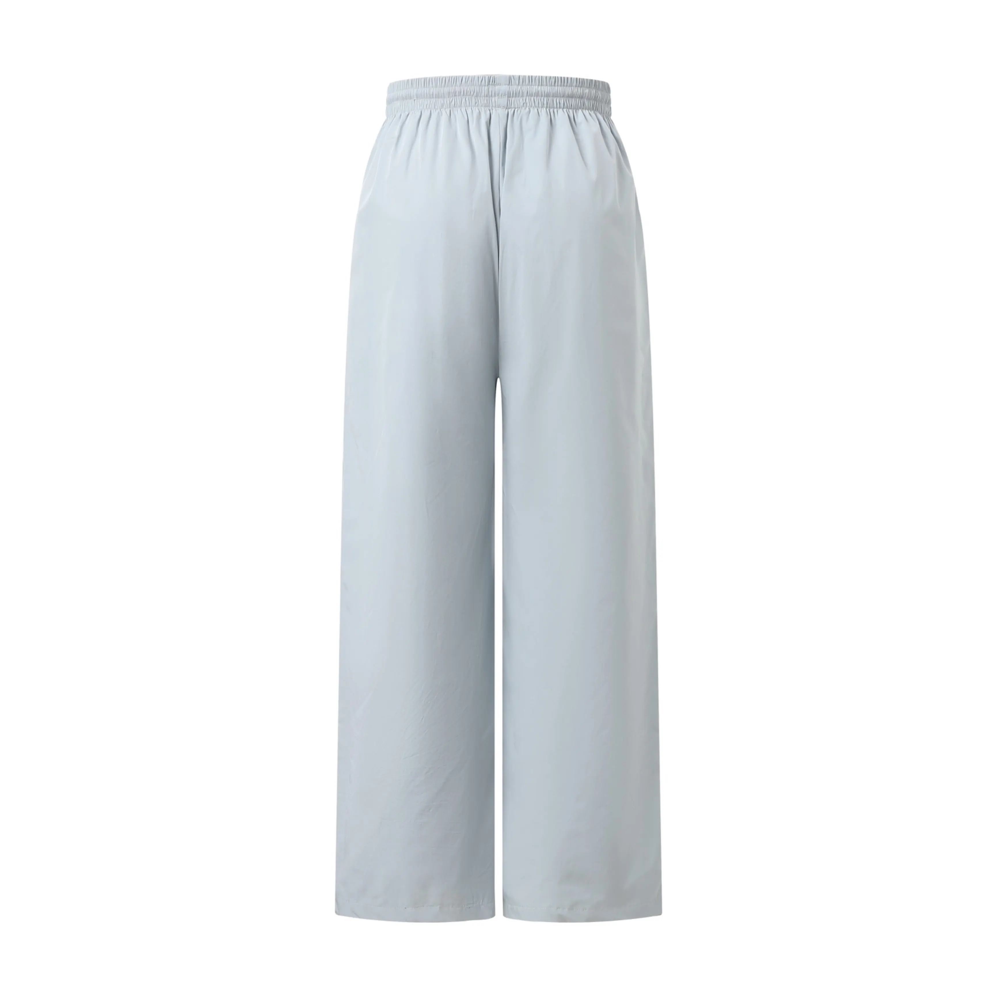 Embroidered Poplin Wide-Leg Track Pants D29022467 — view 2