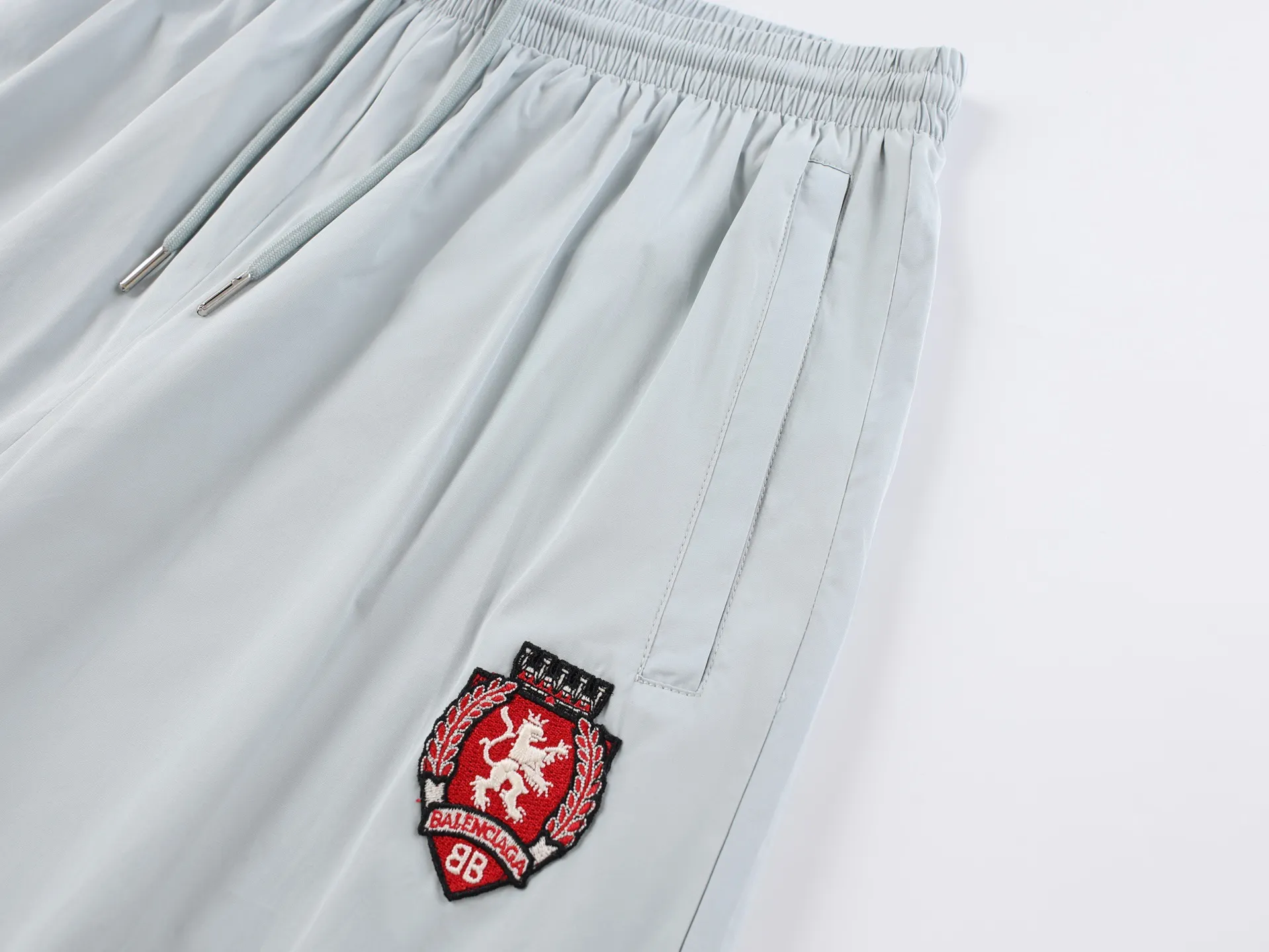 Embroidered Poplin Wide-Leg Track Pants D29022467 — view 6
